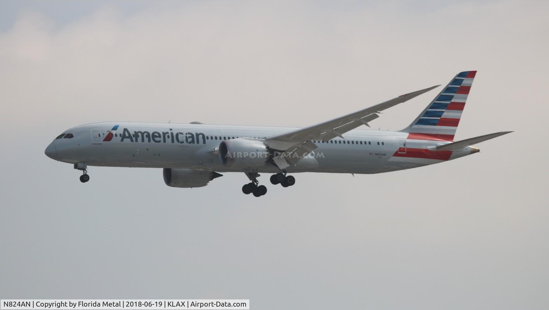 N824AN, 2017 Boeing 787-9 Dreamliner C/N 40643, American
