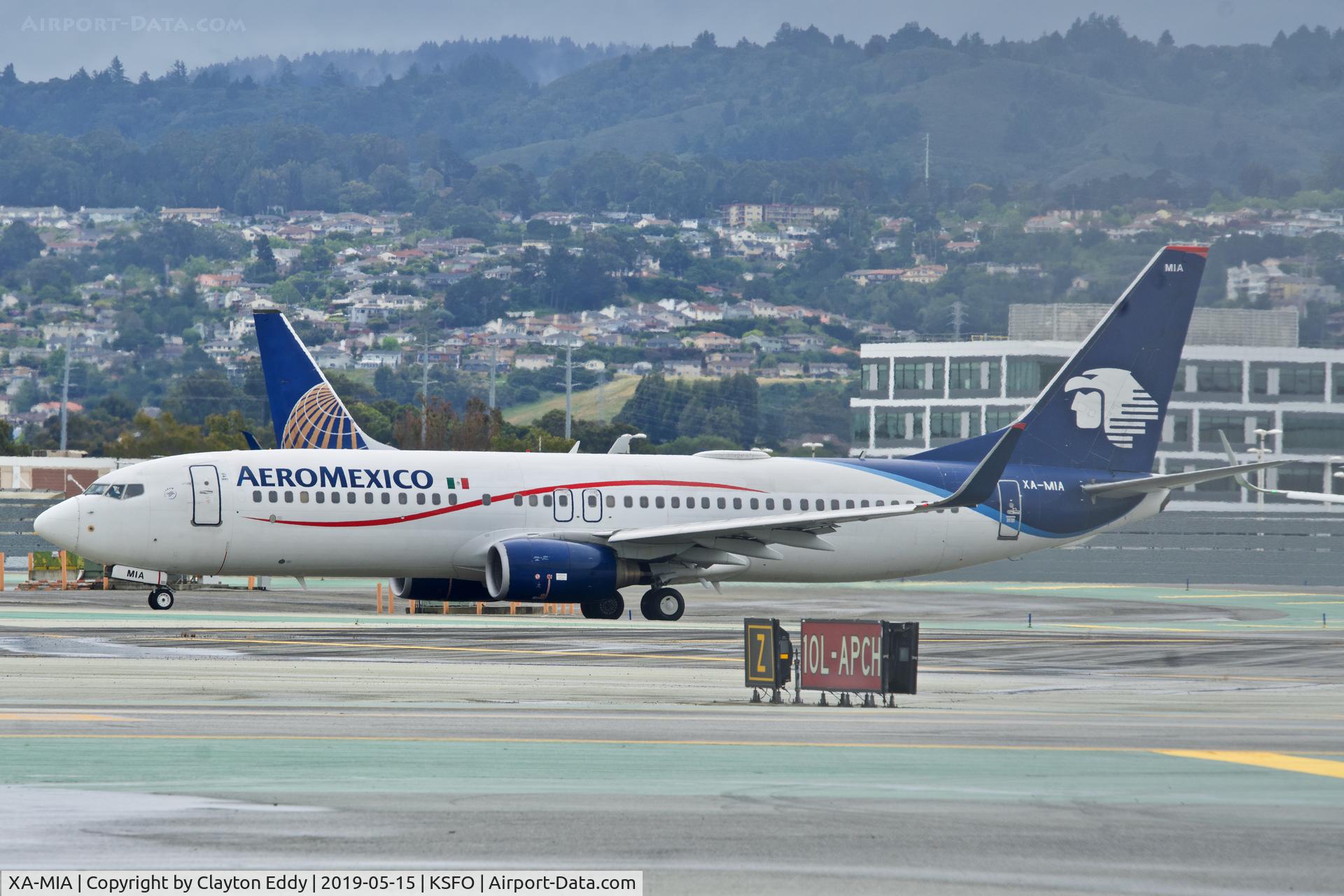 XA-MIA, 2007 Boeing 737-852 C/N 35119, SFO 2019.