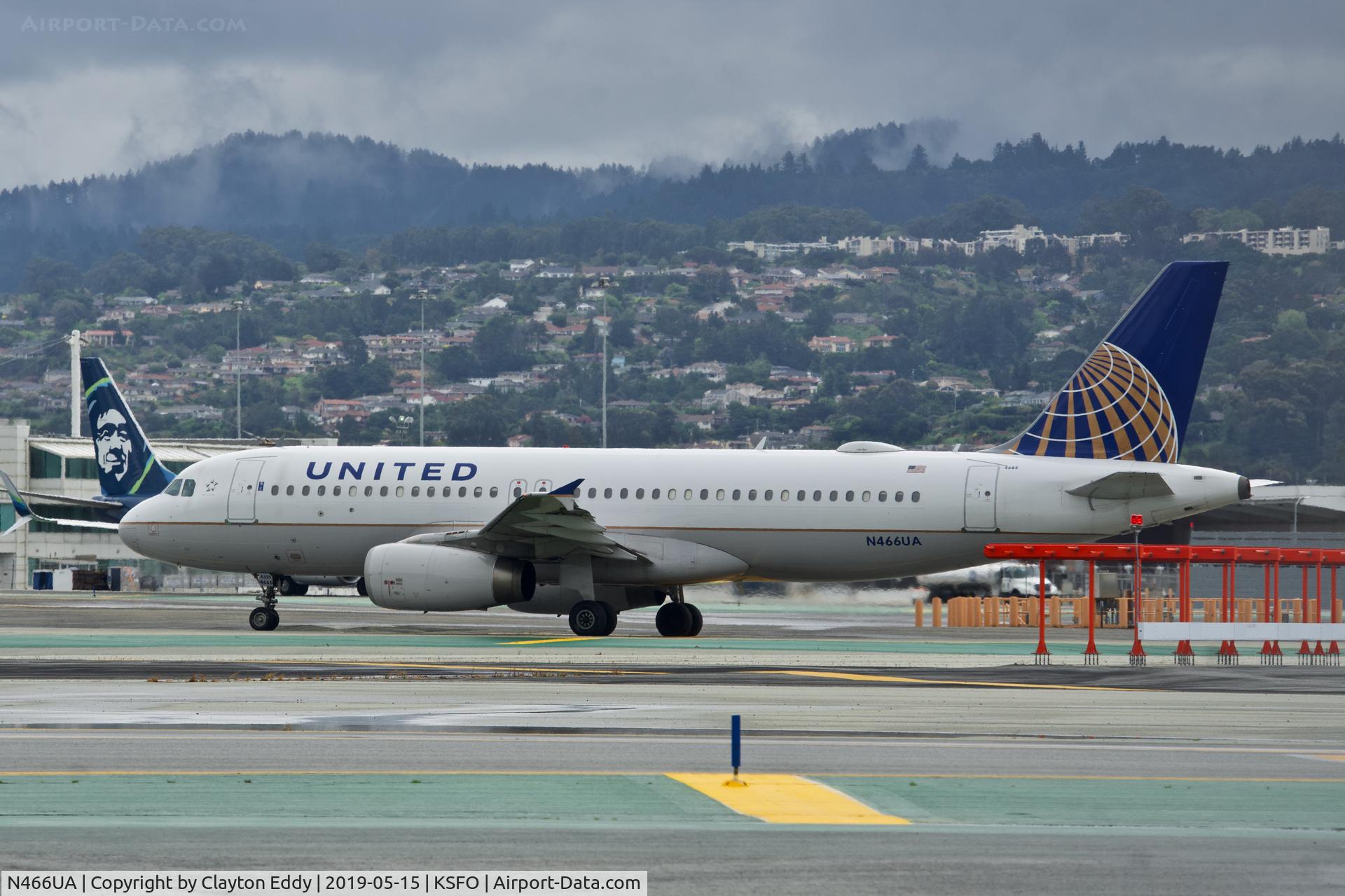 N466UA, 2000 Airbus A320-232 C/N 1343, SFO 2019.