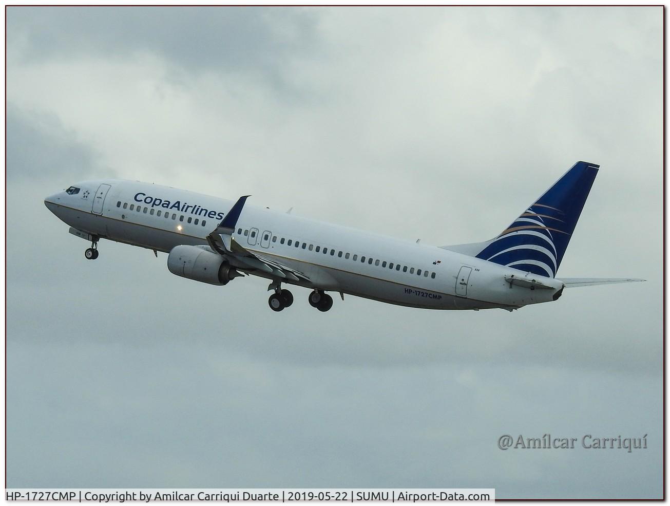 HP-1727CMP, 2012 Boeing 737-8V3 C/N 40778, TAKE OFF FROM SUMU
