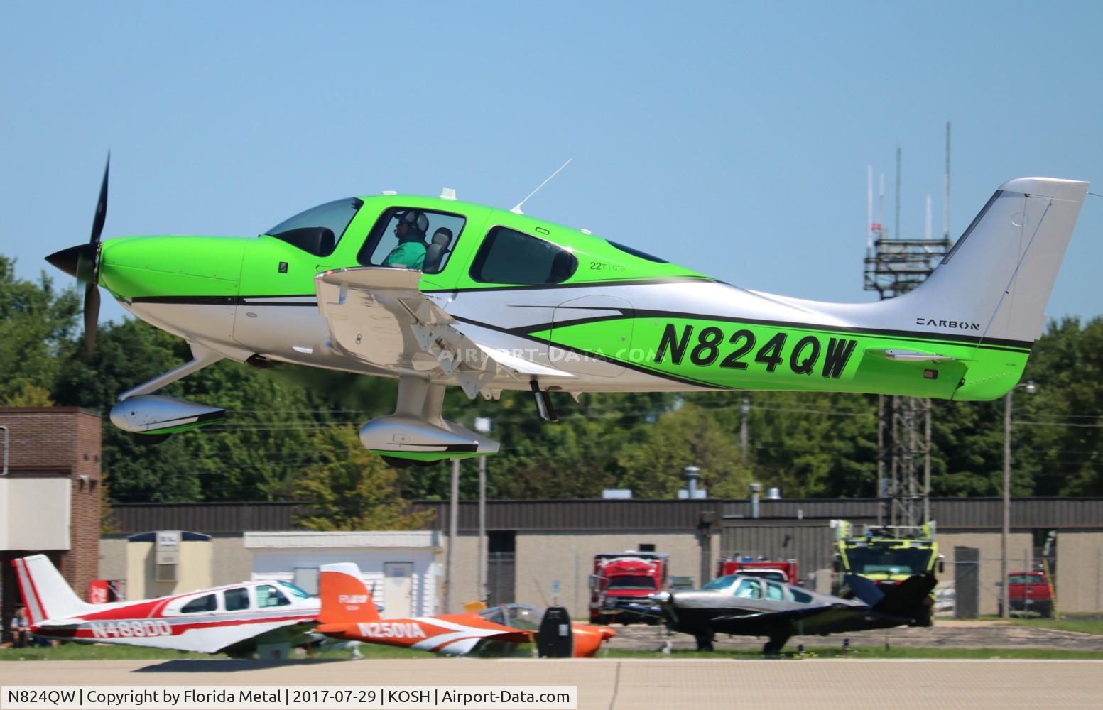 N824QW, 2017 Cirrus SR22T Carbon C/N 1517, Cirrus SR22T