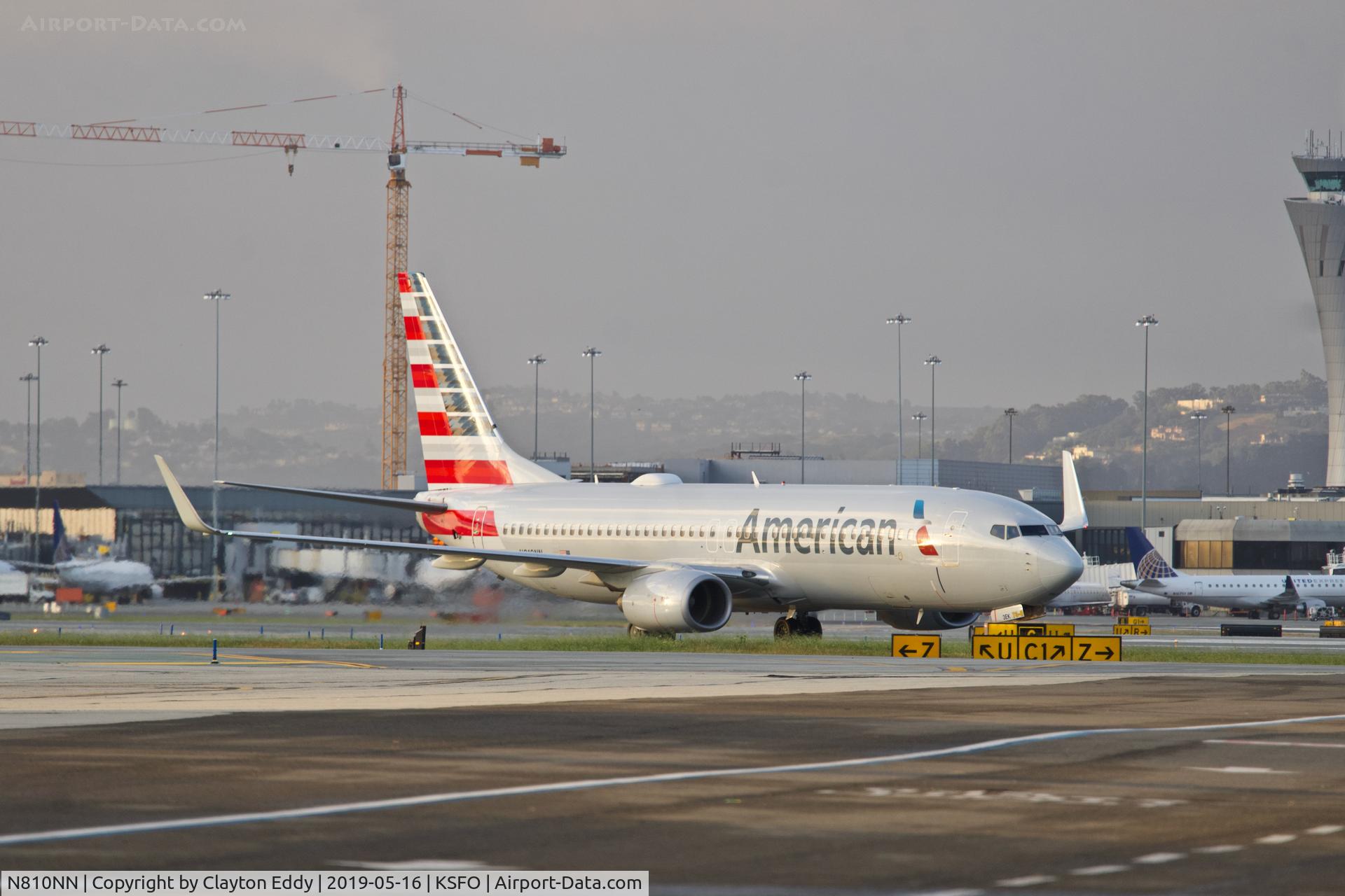 N810NN, 2009 Boeing 737-823 C/N 33207, SFO 2019.