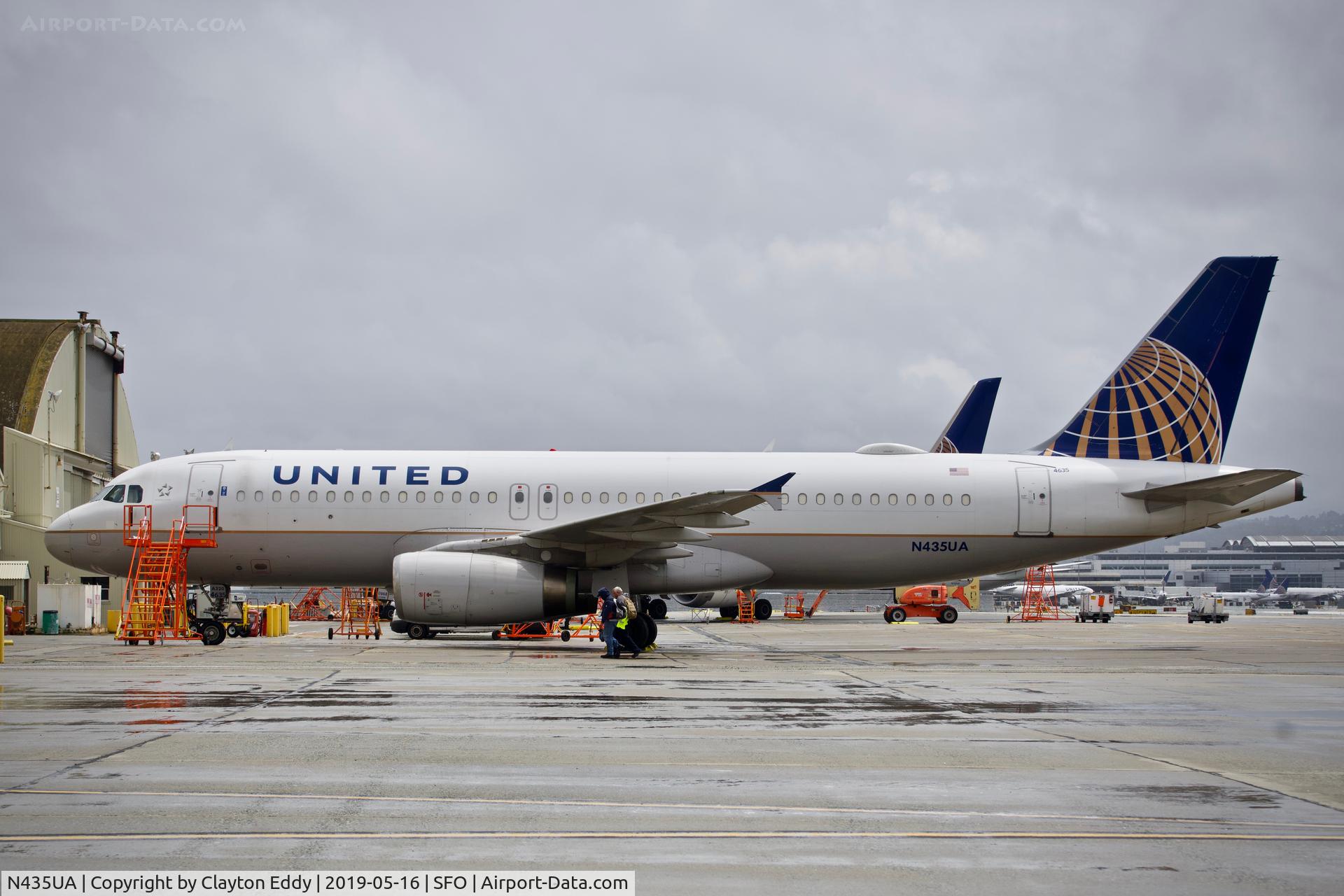 N435UA, 1996 Airbus A320-232 C/N 613, SFO 2019.