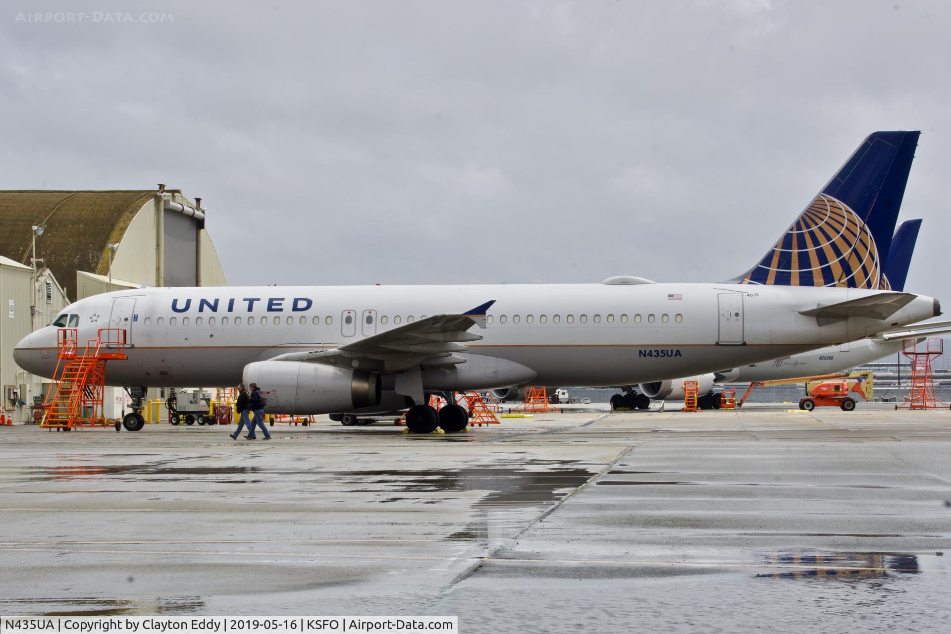N435UA, 1996 Airbus A320-232 C/N 613, SFO 2019.