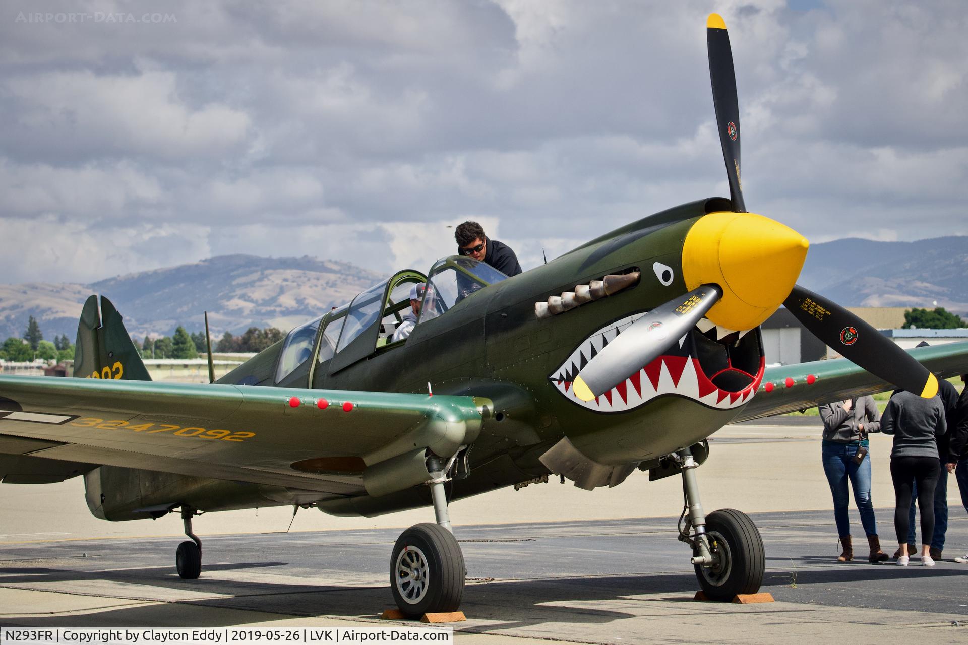 N293FR, 1944 Curtiss TP-40N Warhawk C/N 42-104721 (28483), Collings Foundation at theLivermore Airport California  2019.