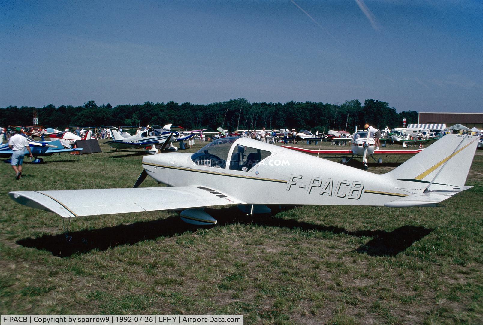 F-PACB, 1990 Pottier P-230S Panda C/N 01, RSA Meeting Moulins. Scanned from a slide.