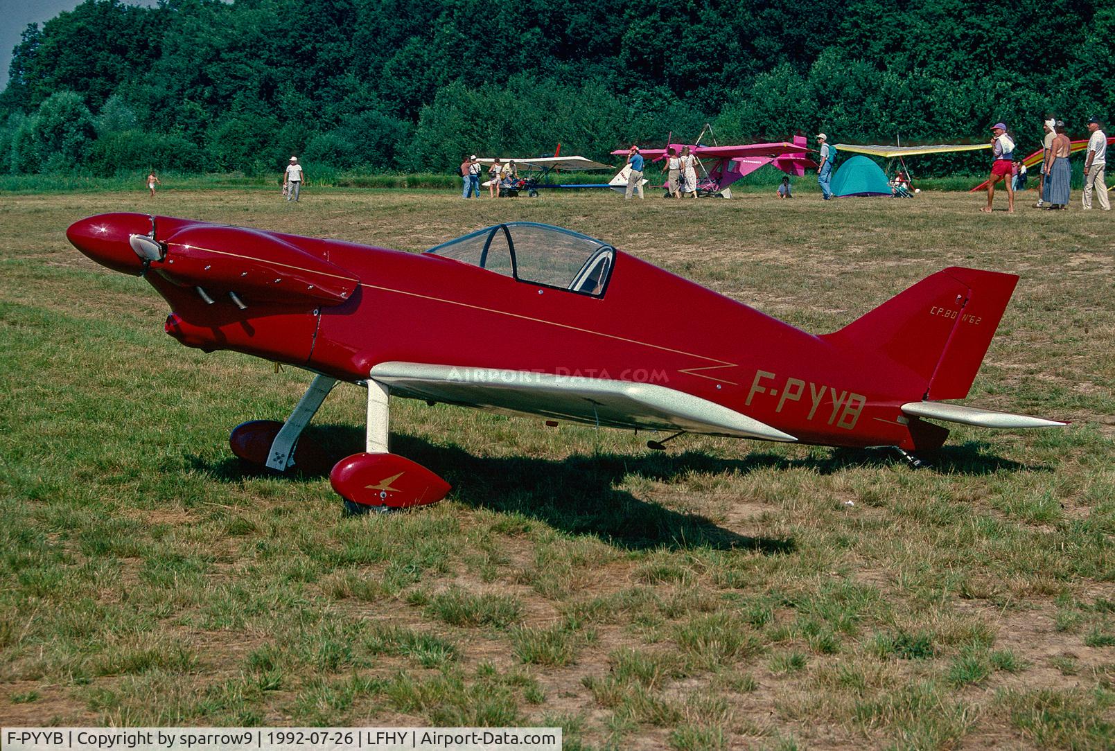 F-PYYB, 1987 Piel CP-80 Zephir C/N 62, RSA Meeting Moulins. Scanned from a slide.