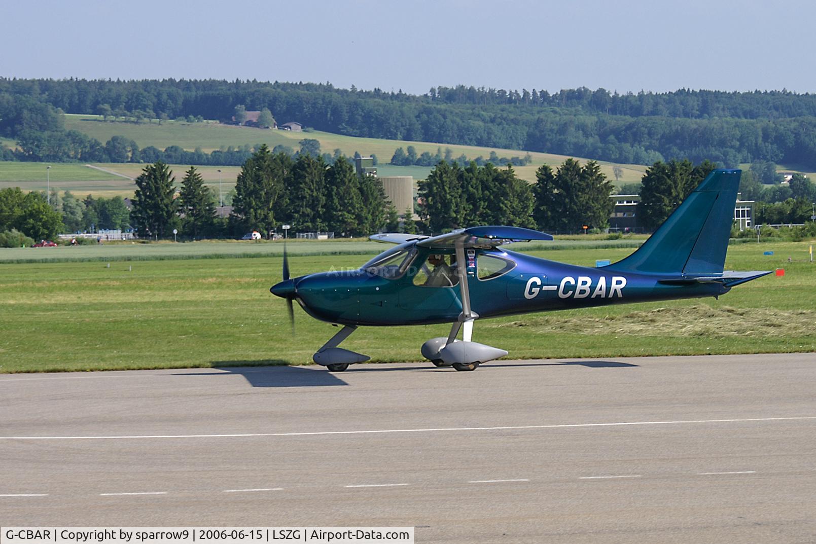 G-CBAR, 2003 Stoddard-Hamilton Glastar C/N PFA 295-13133, Stop for customs at Grenchen