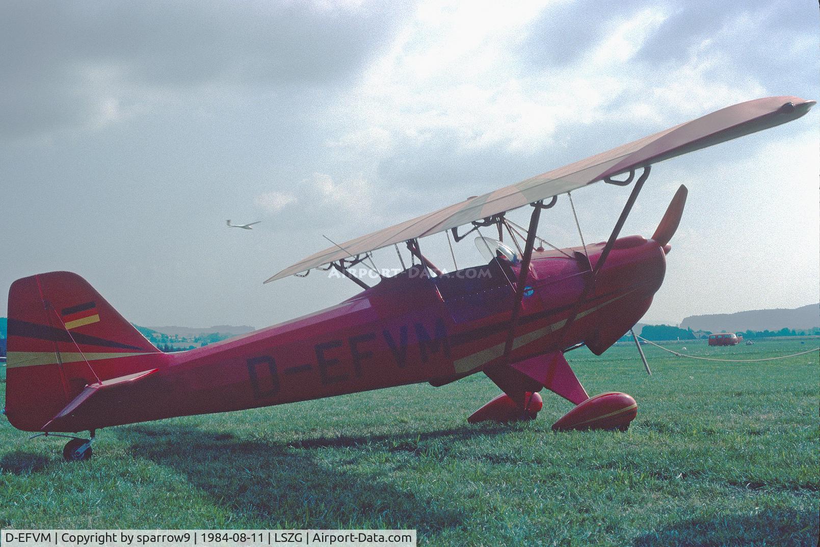 D-EFVM, Wiggins Bayern II C/N 1, At Grenchen, EAS-meeting. Scanned from a slide.