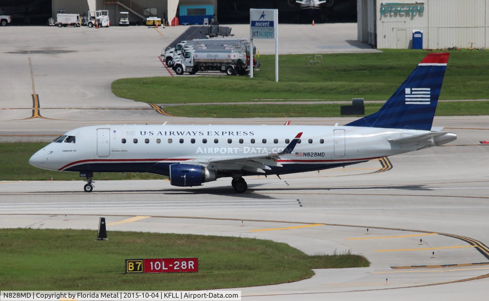 N828MD, 2005 Embraer 170SU (ERJ-170-100SU) C/N 17000048, US Airways