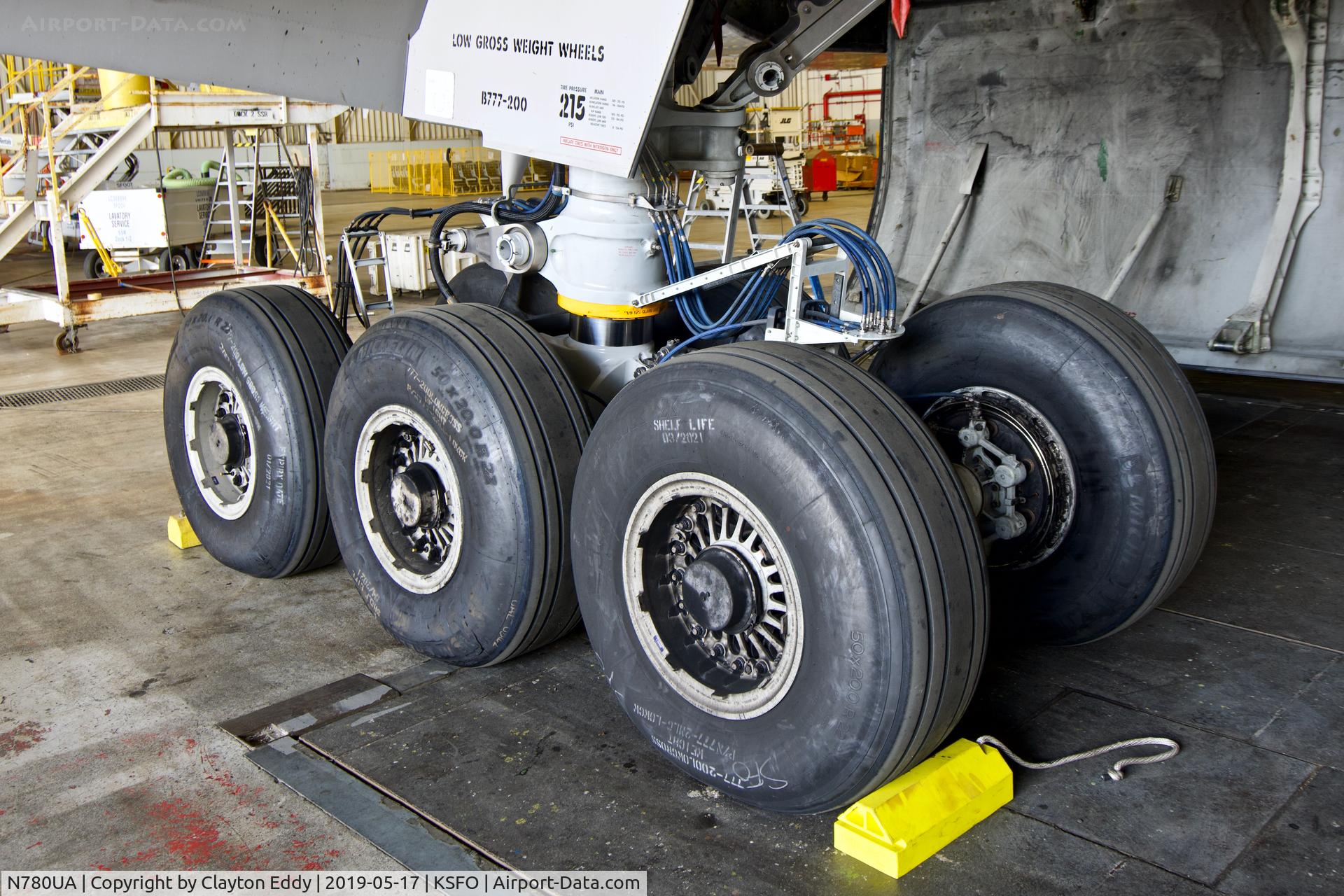 N780UA, 1996 Boeing 777-222 C/N 26944, SFO 2019.