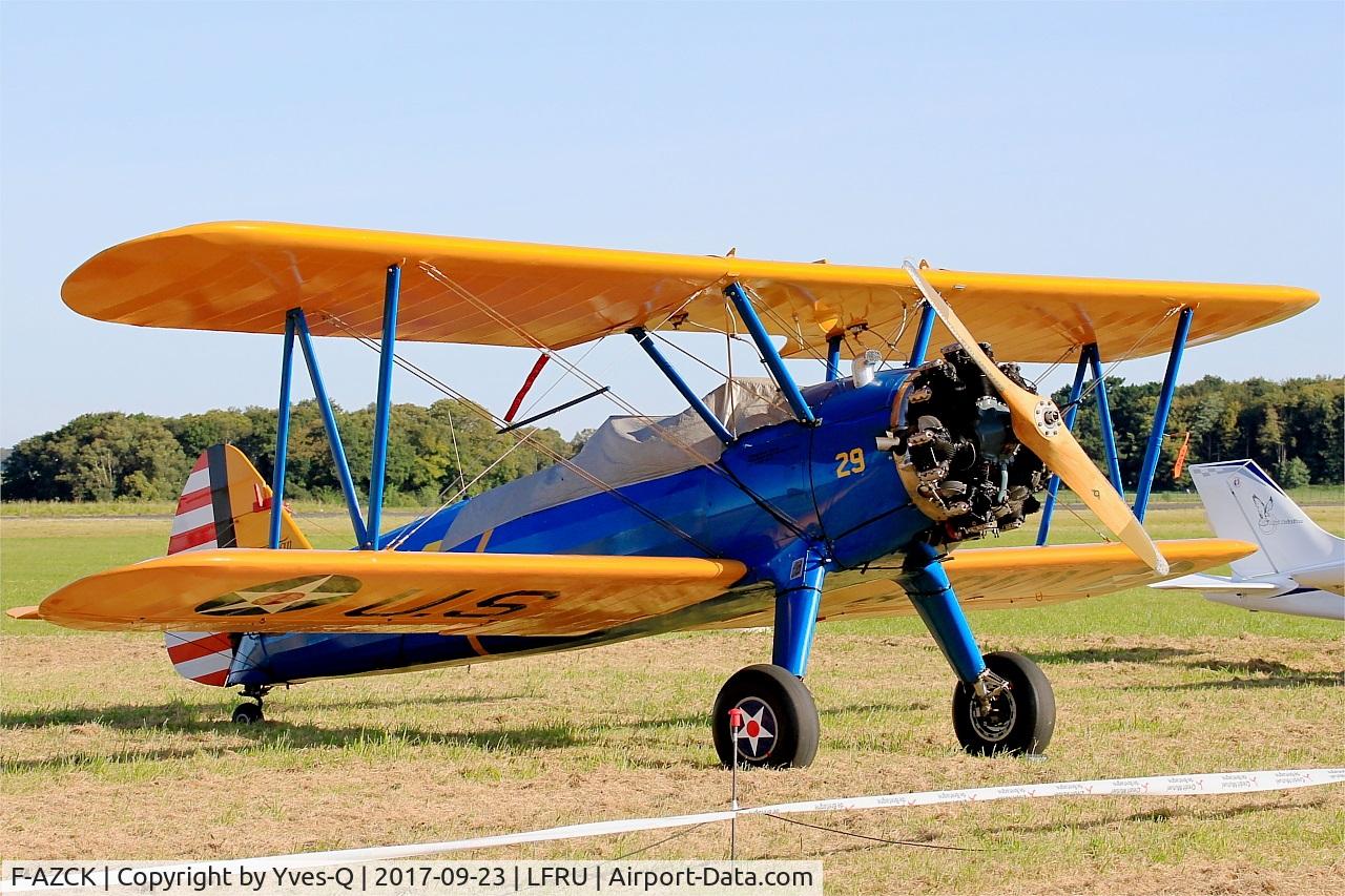 F-AZCK, 1941 Boeing A75N1 (PT-17) C/N 75-1653, Boeing A75N1, Static display, Morlaix-Ploujean airport (LFRU-MXN) air show 2014
