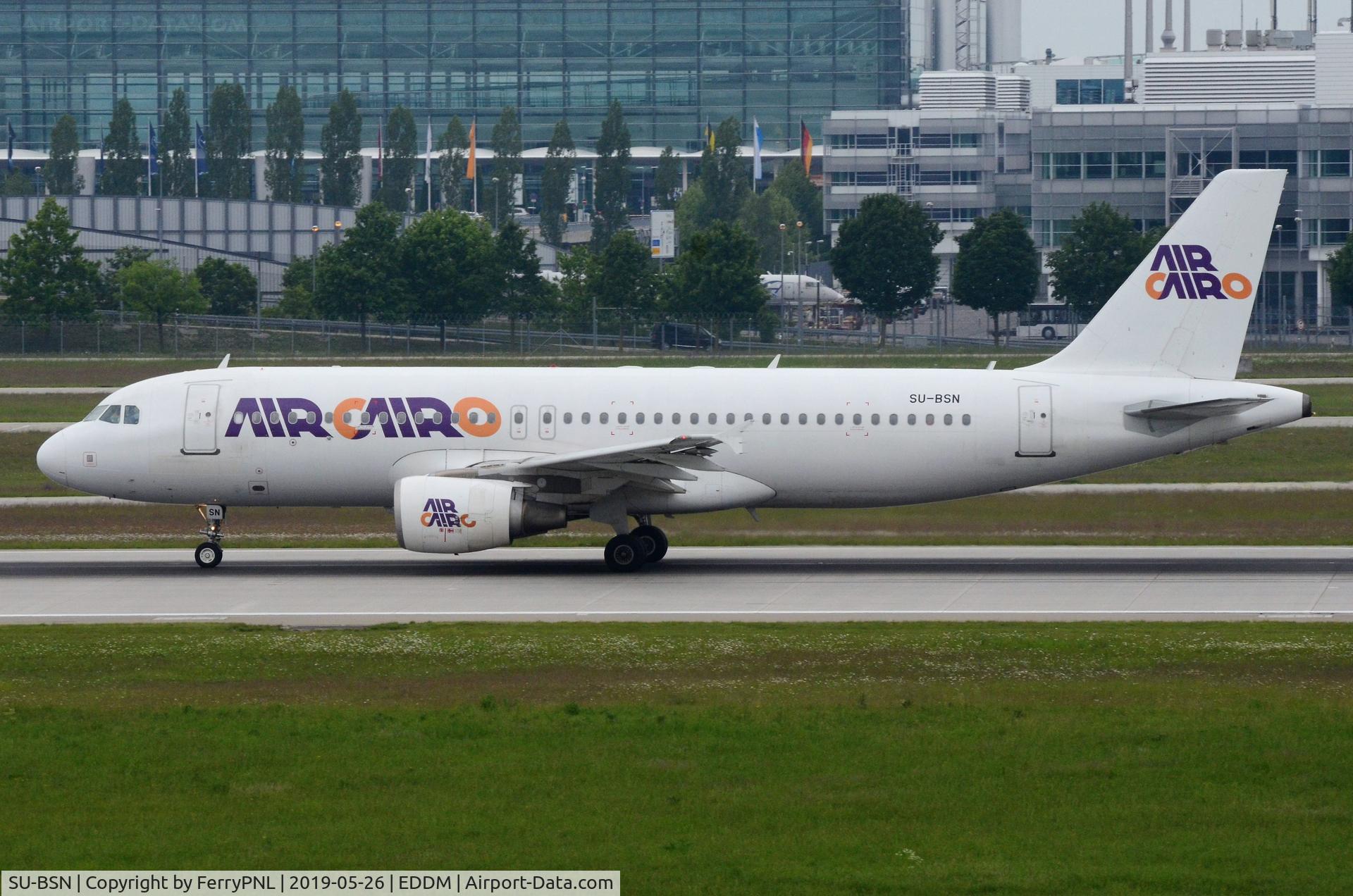 SU-BSN, 2009 Airbus A320-214 C/N 3840, Air Cairo A320 departing MUC