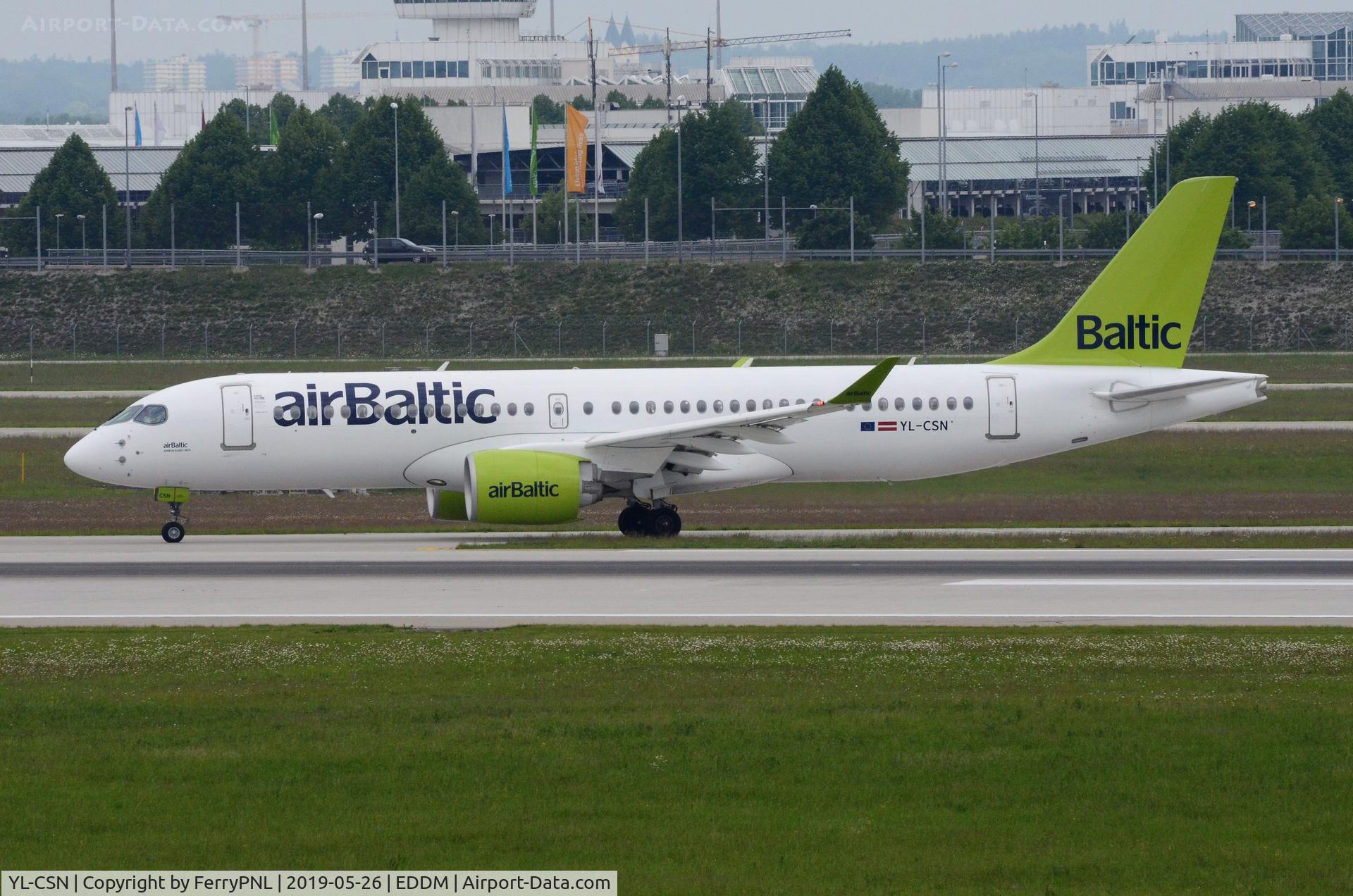 YL-CSN, 2018 Airbus A220-300 C/N 55043, Air Baltic A223 operating on behalf of Lufthansa