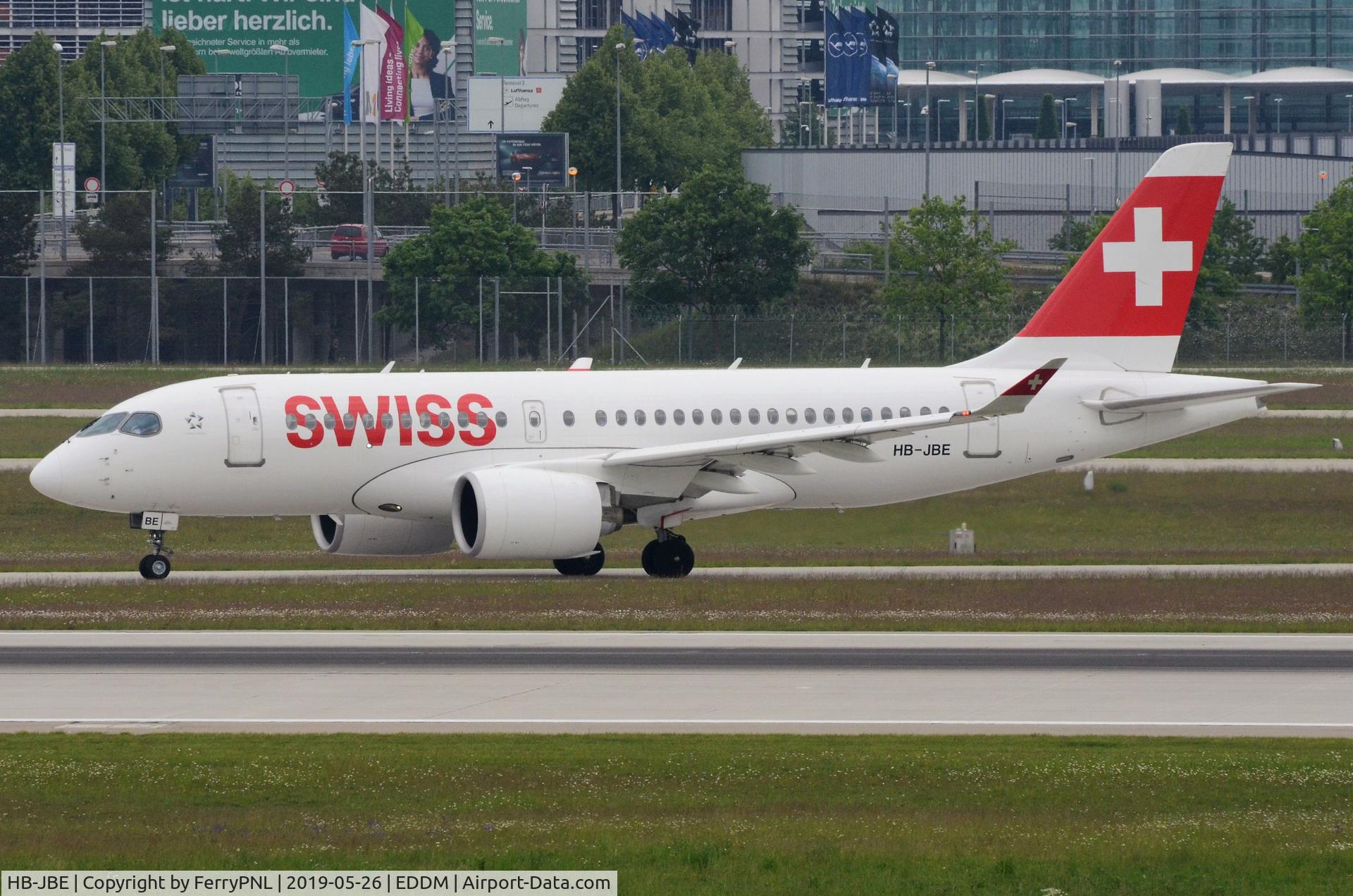HB-JBE, 2016 Bombardier CSeries CS100 (BD-500-1A10) C/N 50014, Swiss A221 lining-up
