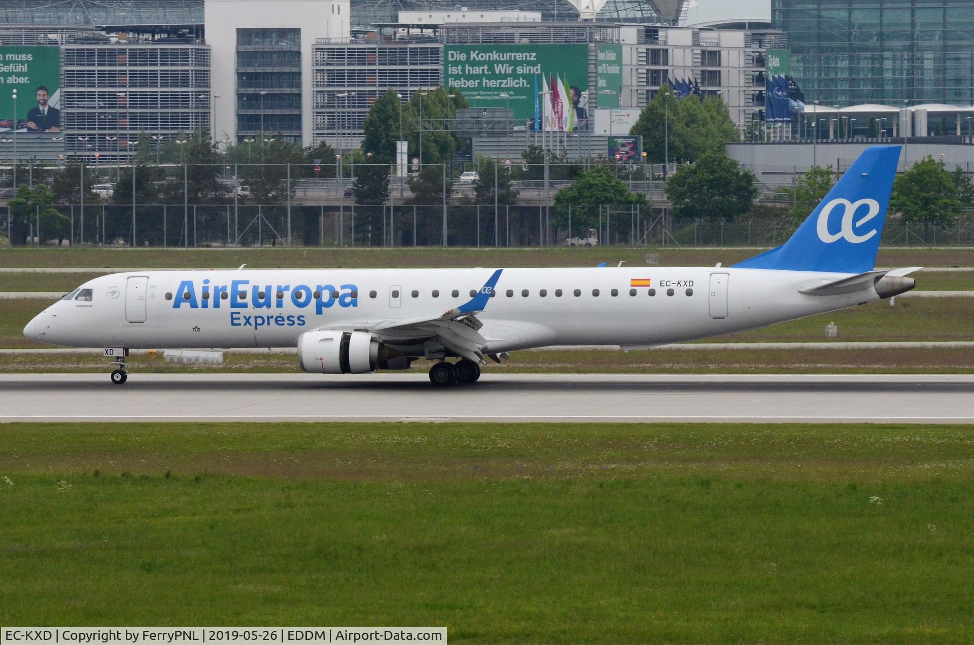 EC-KXD, 2009 Embraer 195LR (ERJ-190-200LR) C/N 19000244, Air Europa Express ERJ190