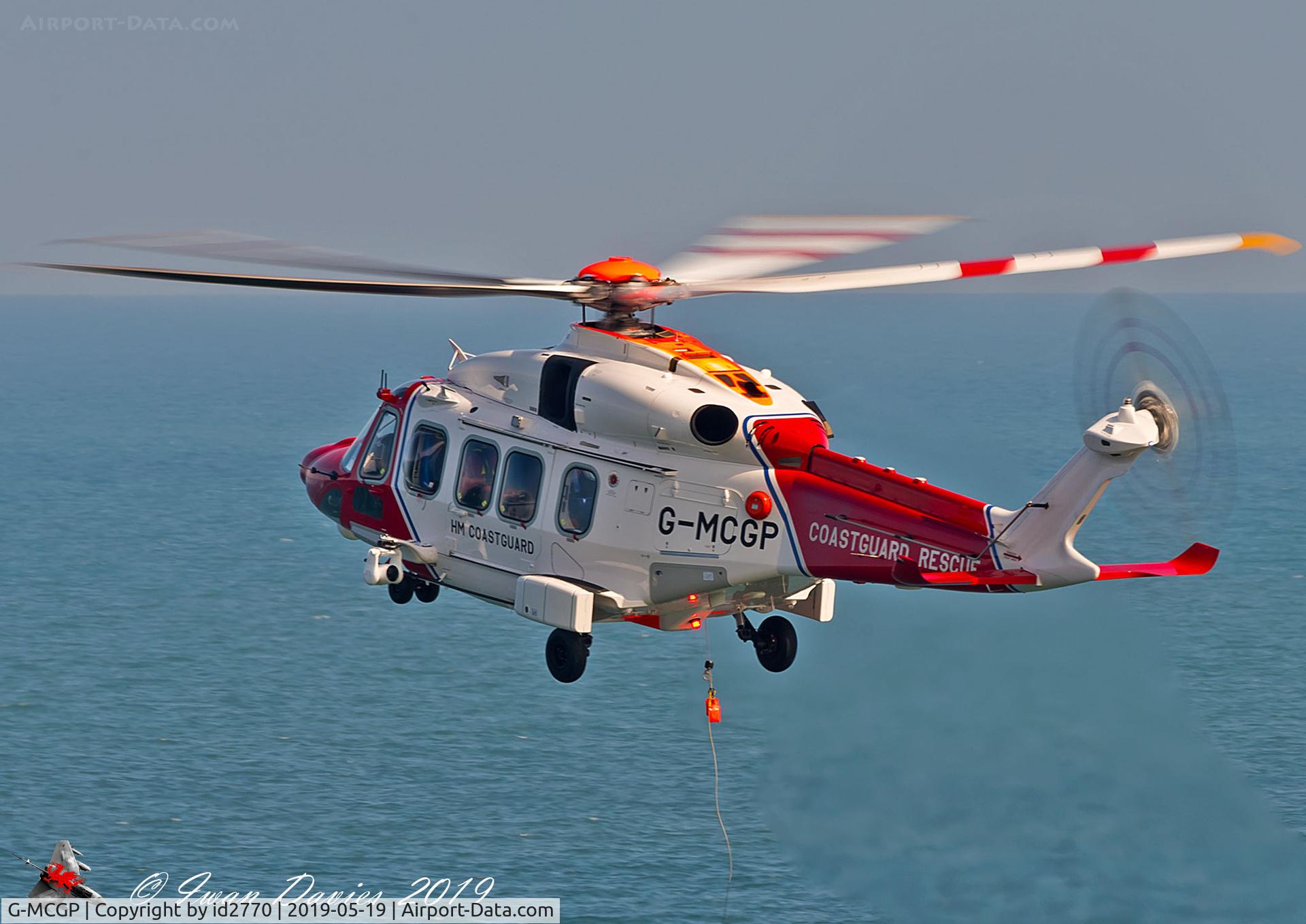 G-MCGP, 2014 AgustaWestland AW189 C/N 92003, Seen on a SAR Ex West Wales