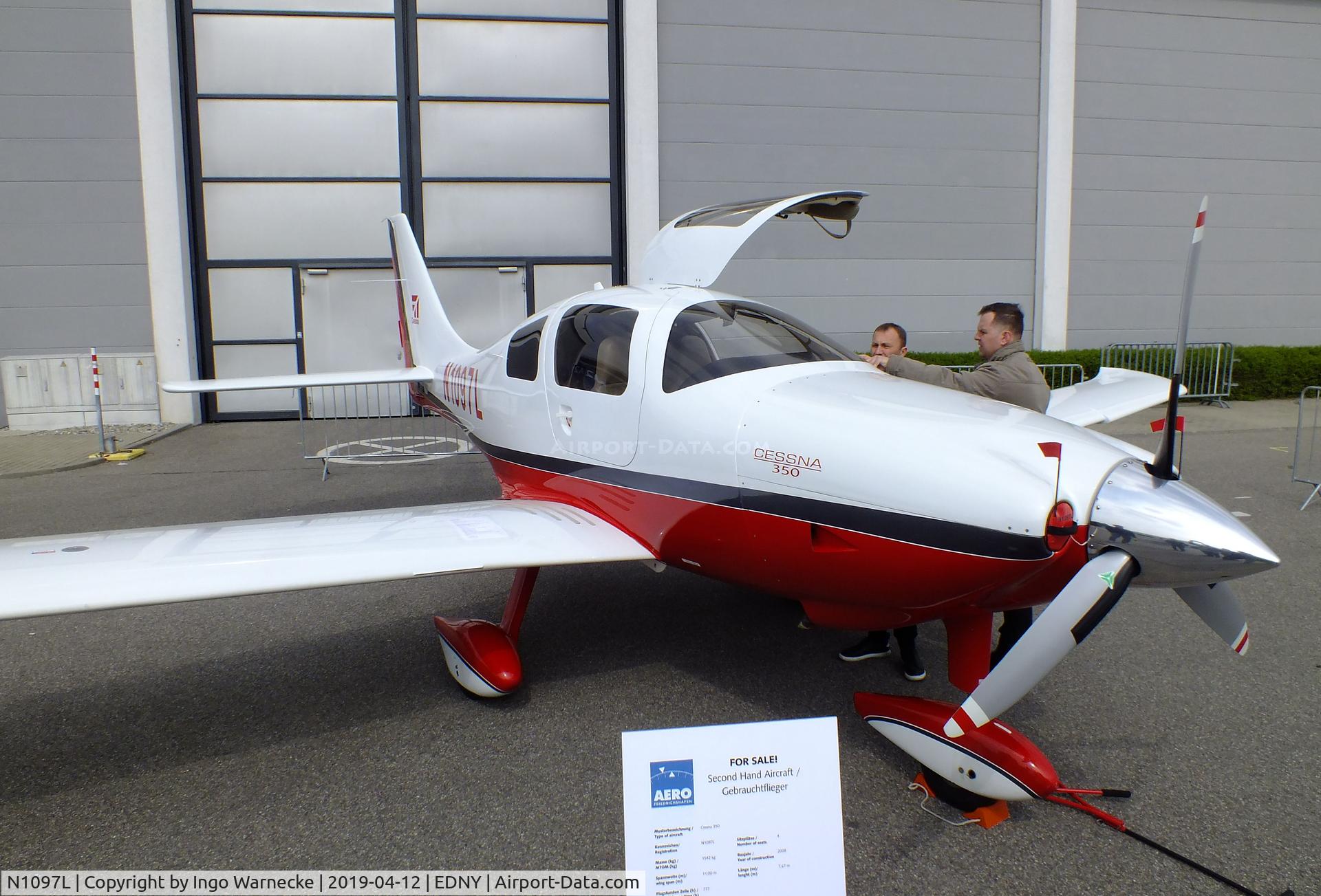 N1097L, 2008 Cessna LC42-550FG C/N 421006, Cessna 400 Corvalis LC42-550FG at the AERO 2019, Friedrichshafen