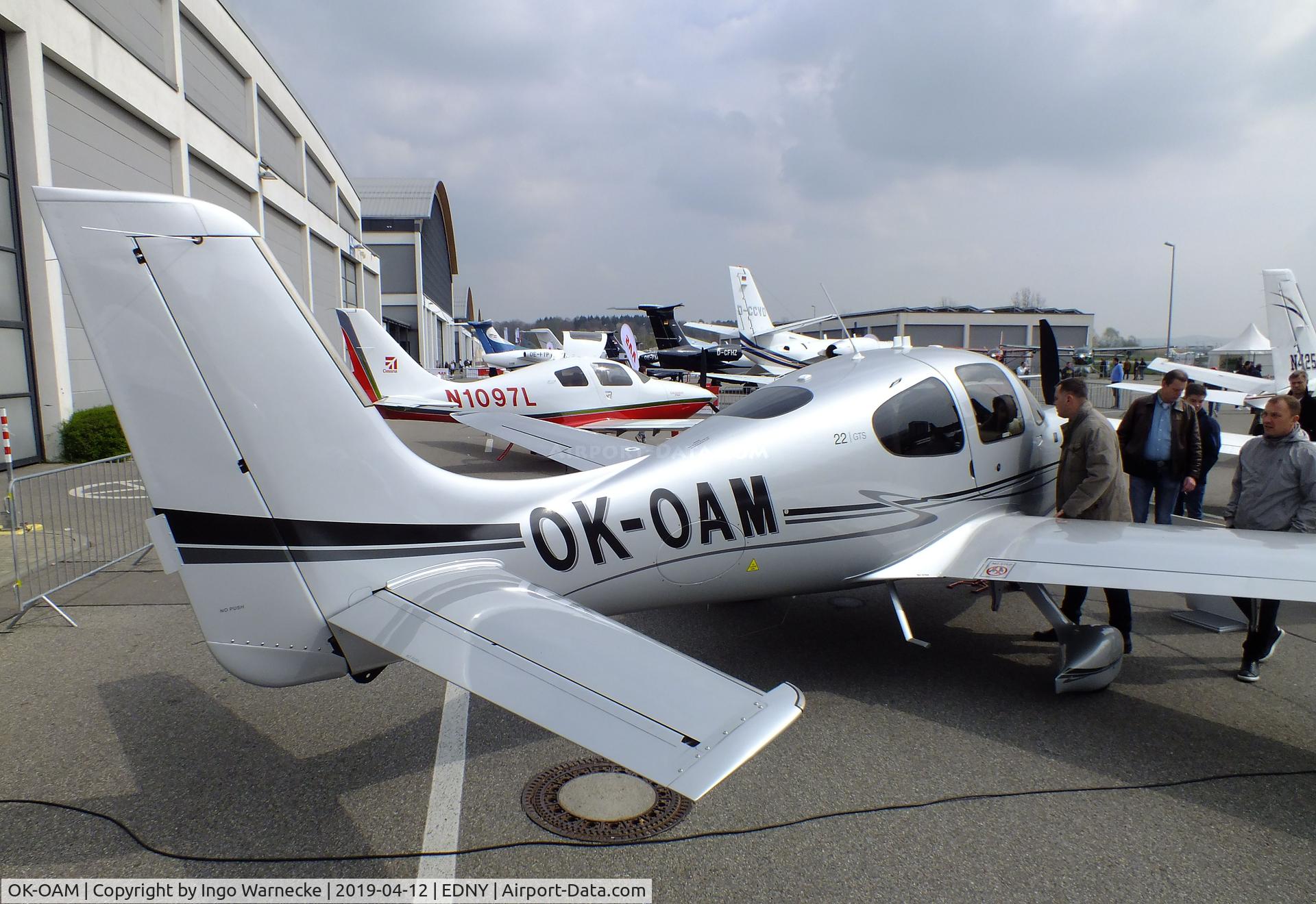 OK-OAM, 2014 Cirrus SR-22 GTS C/N 4114, Cirrus SR22 GTS at the AERO 2019, Friedrichshafen