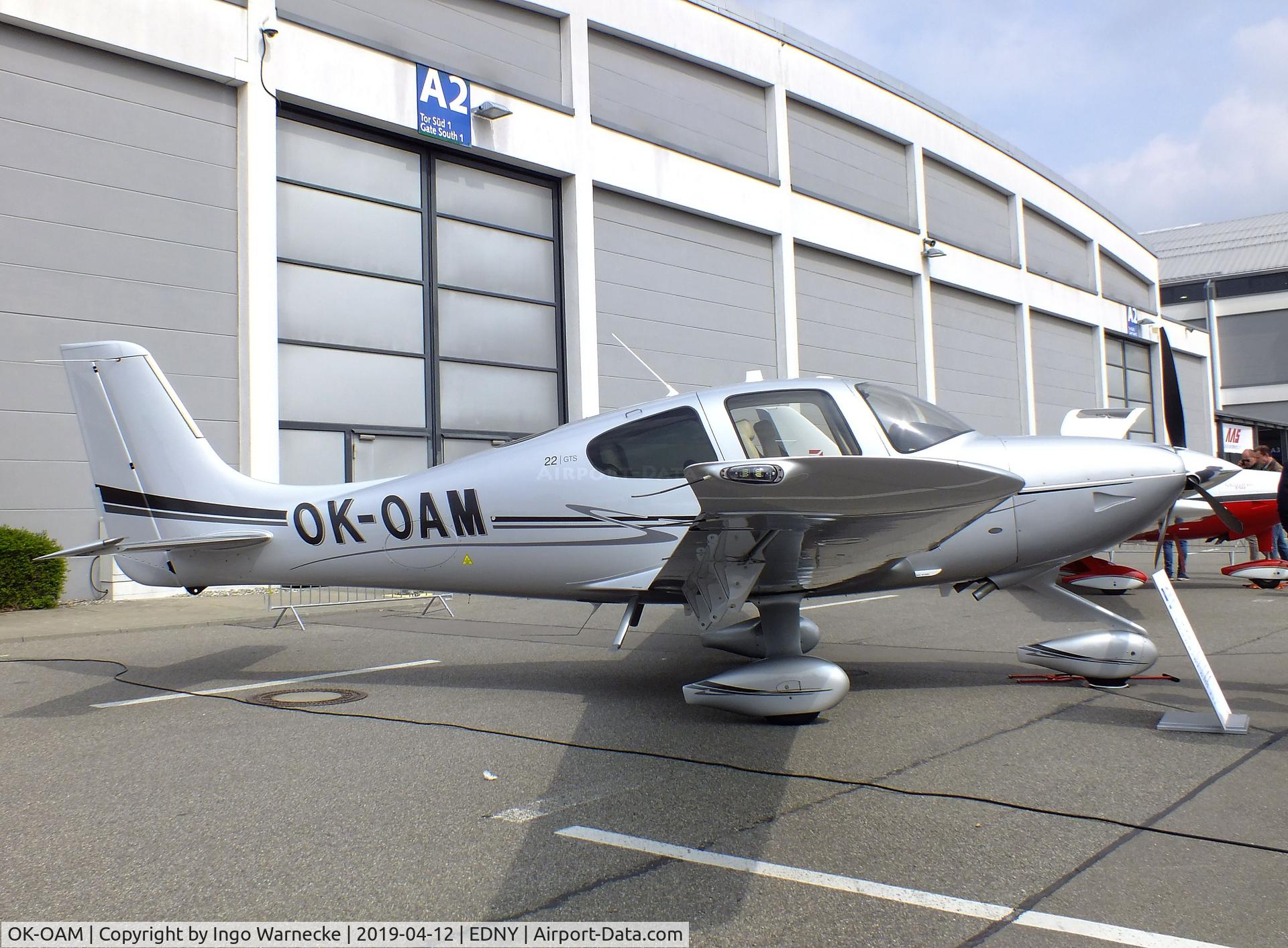OK-OAM, 2014 Cirrus SR-22 GTS C/N 4114, Cirrus SR22 GTS at the AERO 2019, Friedrichshafen