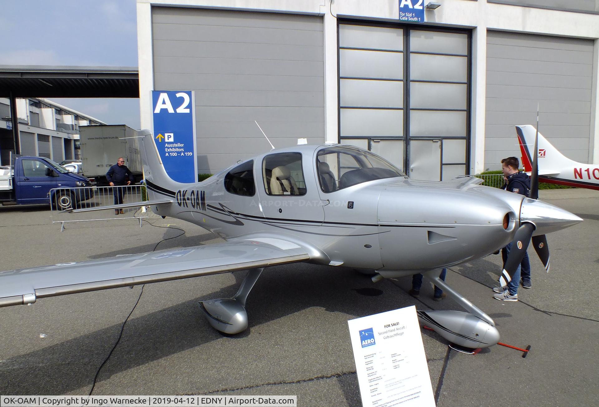 OK-OAM, 2014 Cirrus SR-22 GTS C/N 4114, Cirrus SR22 GTS at the AERO 2019, Friedrichshafen