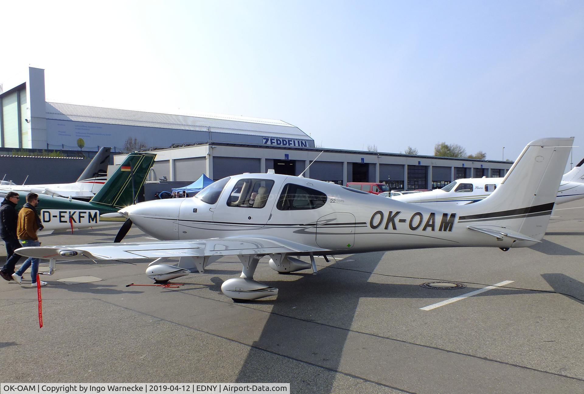 OK-OAM, 2014 Cirrus SR-22 GTS C/N 4114, Cirrus SR22 GTS at the AERO 2019, Friedrichshafen