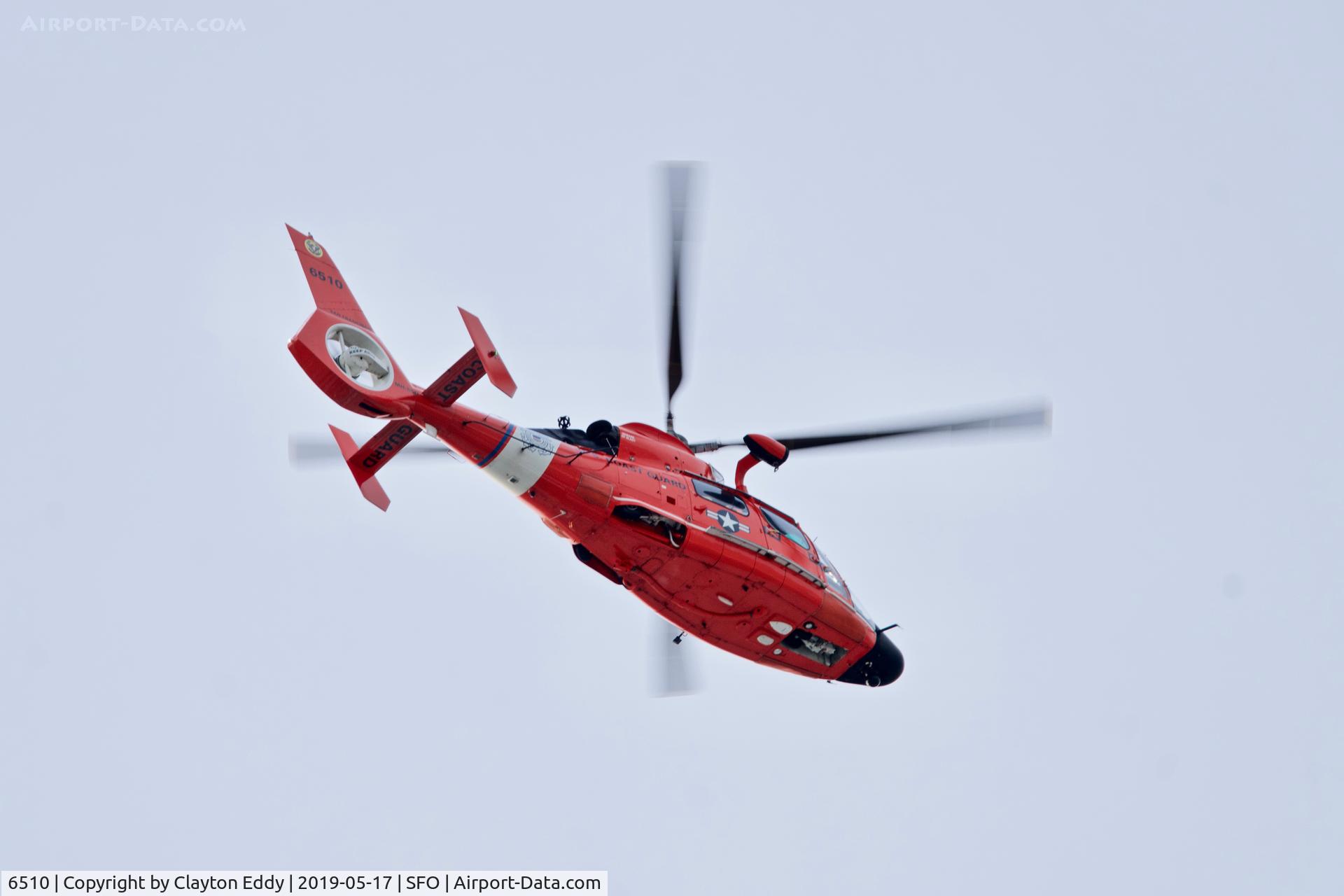6510, Aerospatiale MH-65C Dolphin C/N 6105, SFO 2019.