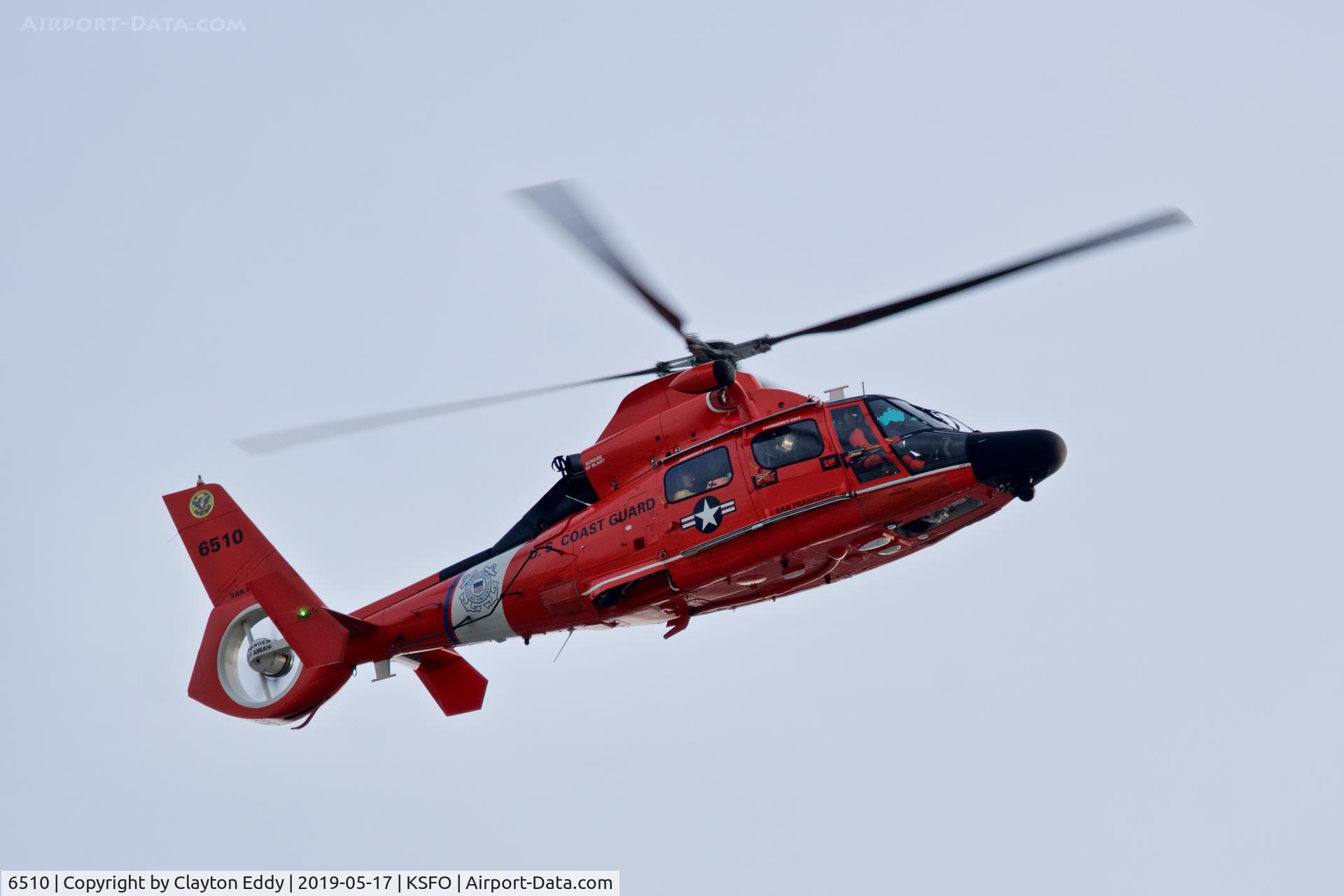 6510, Aerospatiale MH-65C Dolphin C/N 6105, SFO 2019.