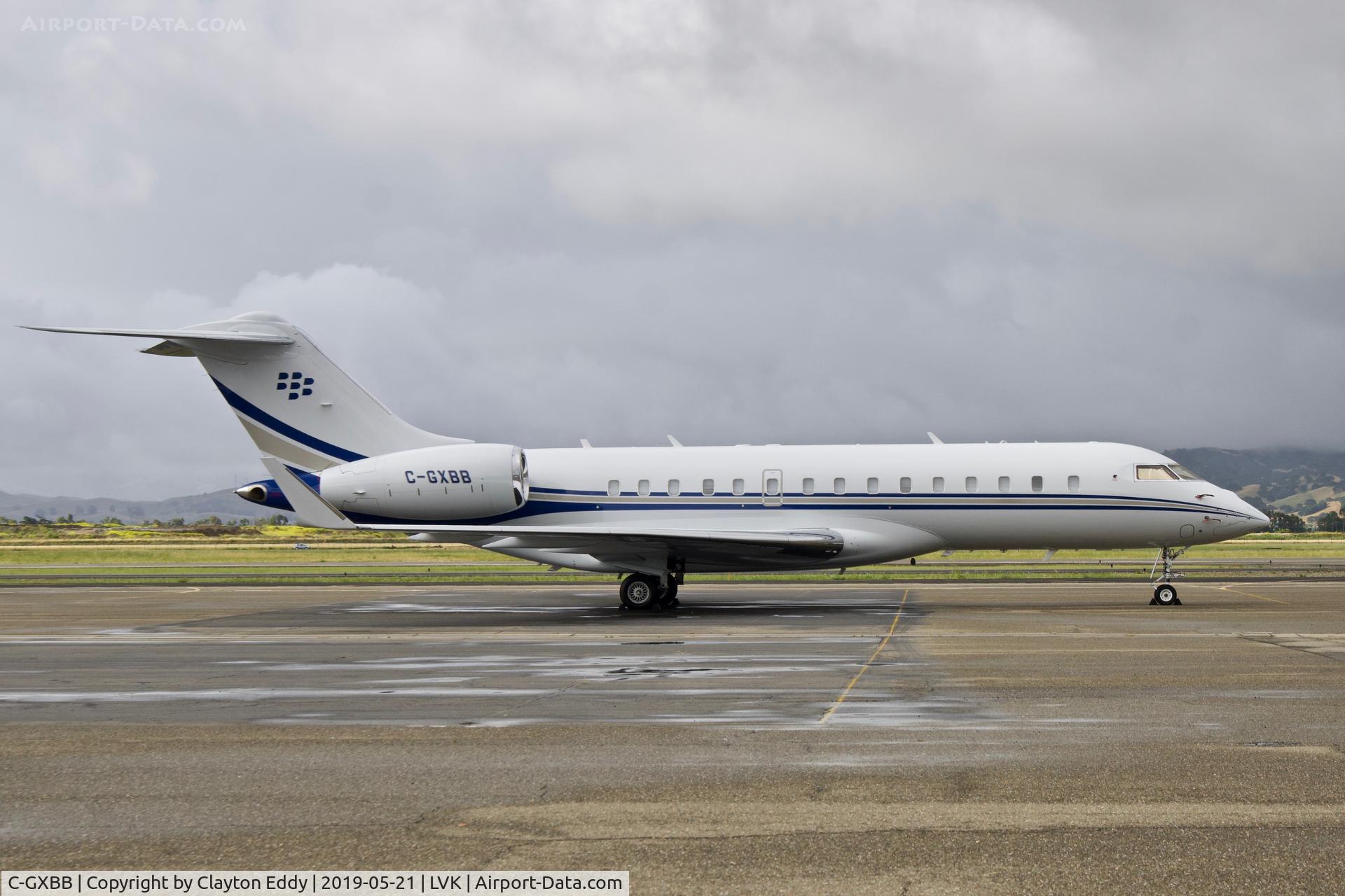C-GXBB, 2007 Bombardier BD-700-1A11 Global 5000 C/N 9218, Livermore Airport California 2019.