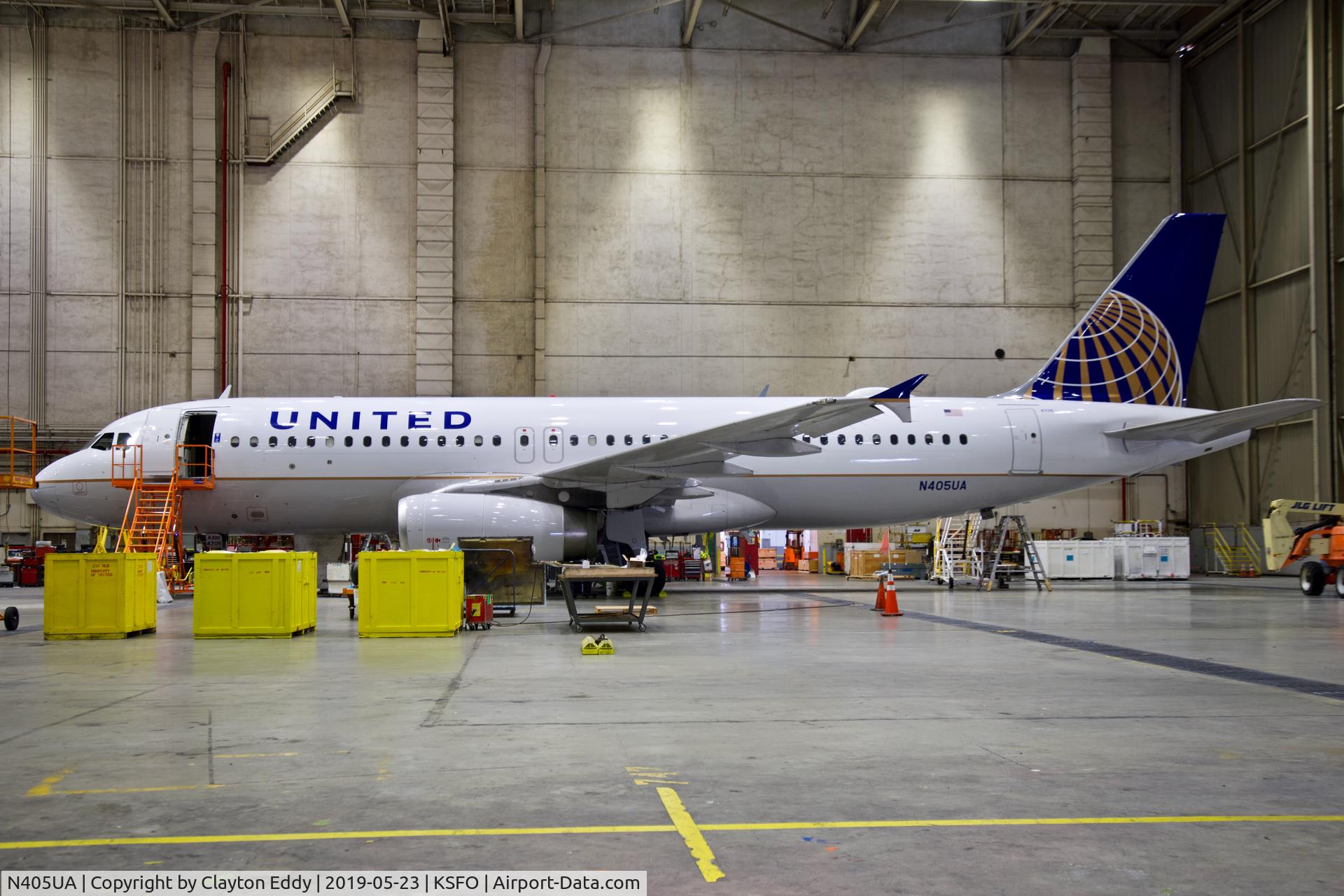 N405UA, 1993 Airbus A320-232 C/N 452, SFO 2019.