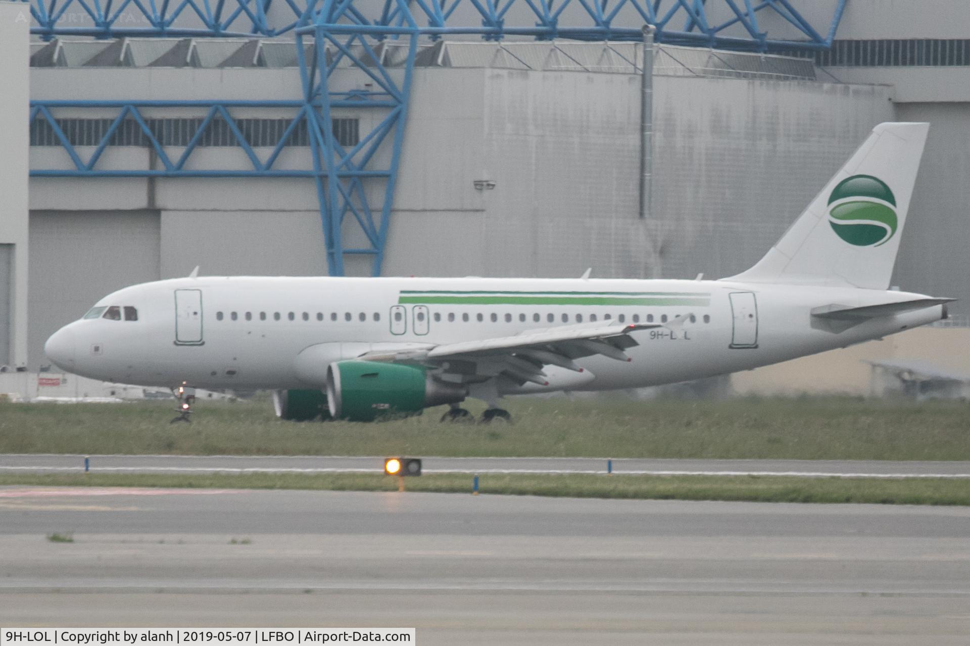 9H-LOL, 2012 Airbus A319-112 C/N 5085, Landing at Blagnac