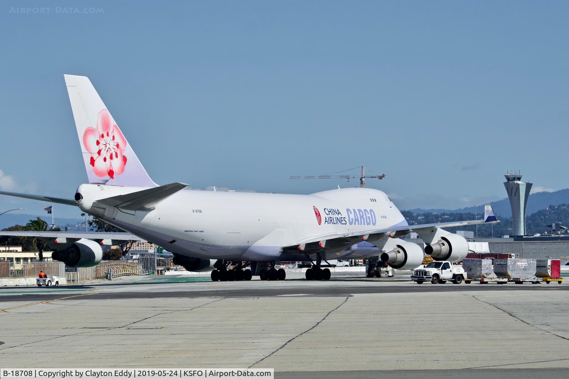 B-18708, 2001 Boeing 747-409F/SCD C/N 30765, SFO 2019.