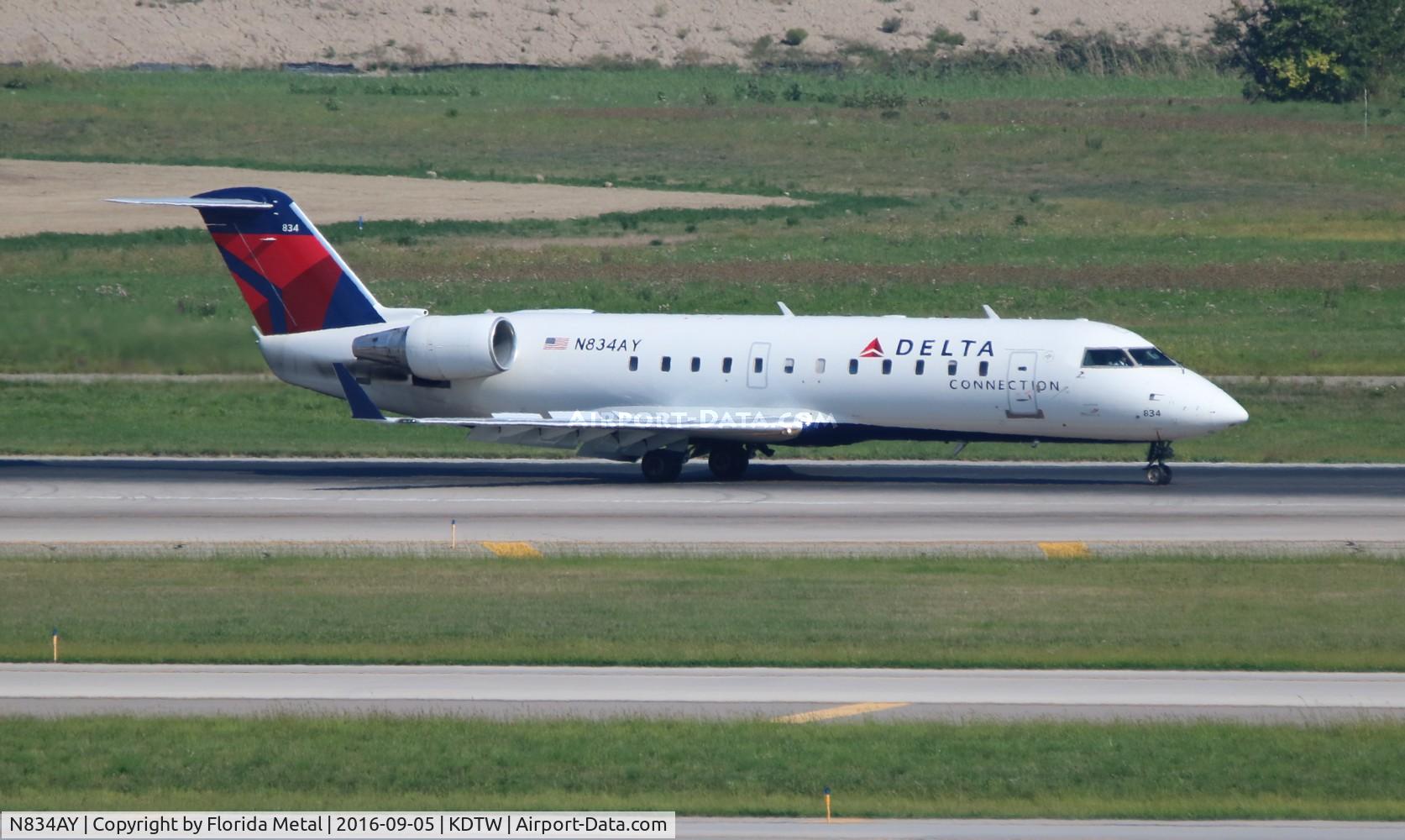 N834AY, 2005 Bombardier CRJ-200LR (CL-600-2B19) C/N 8034, Delta CRJ