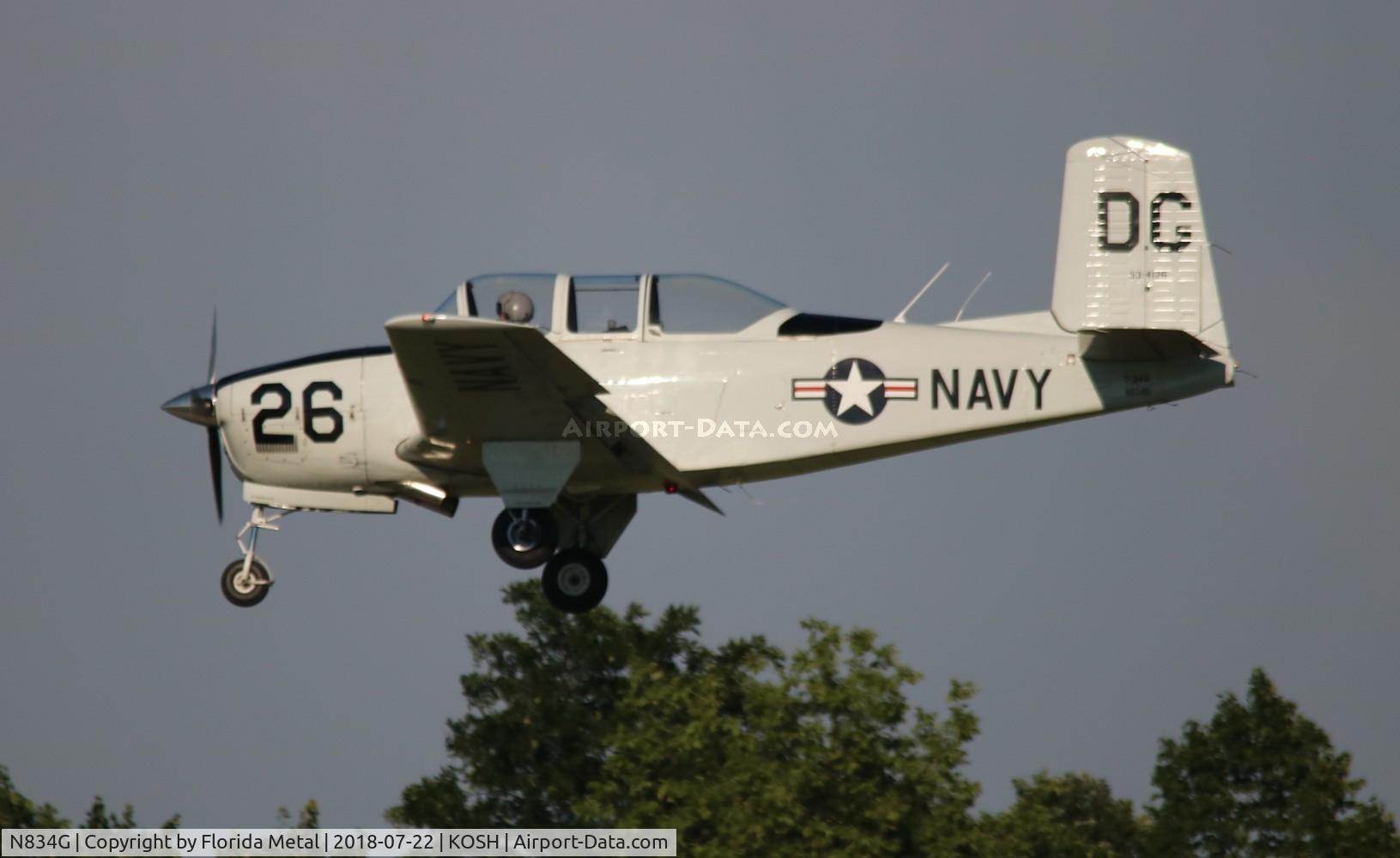 N834G, 1955 Beech (CCF) T-34A (A45) Mentor C/N CCF34-95, T-34A