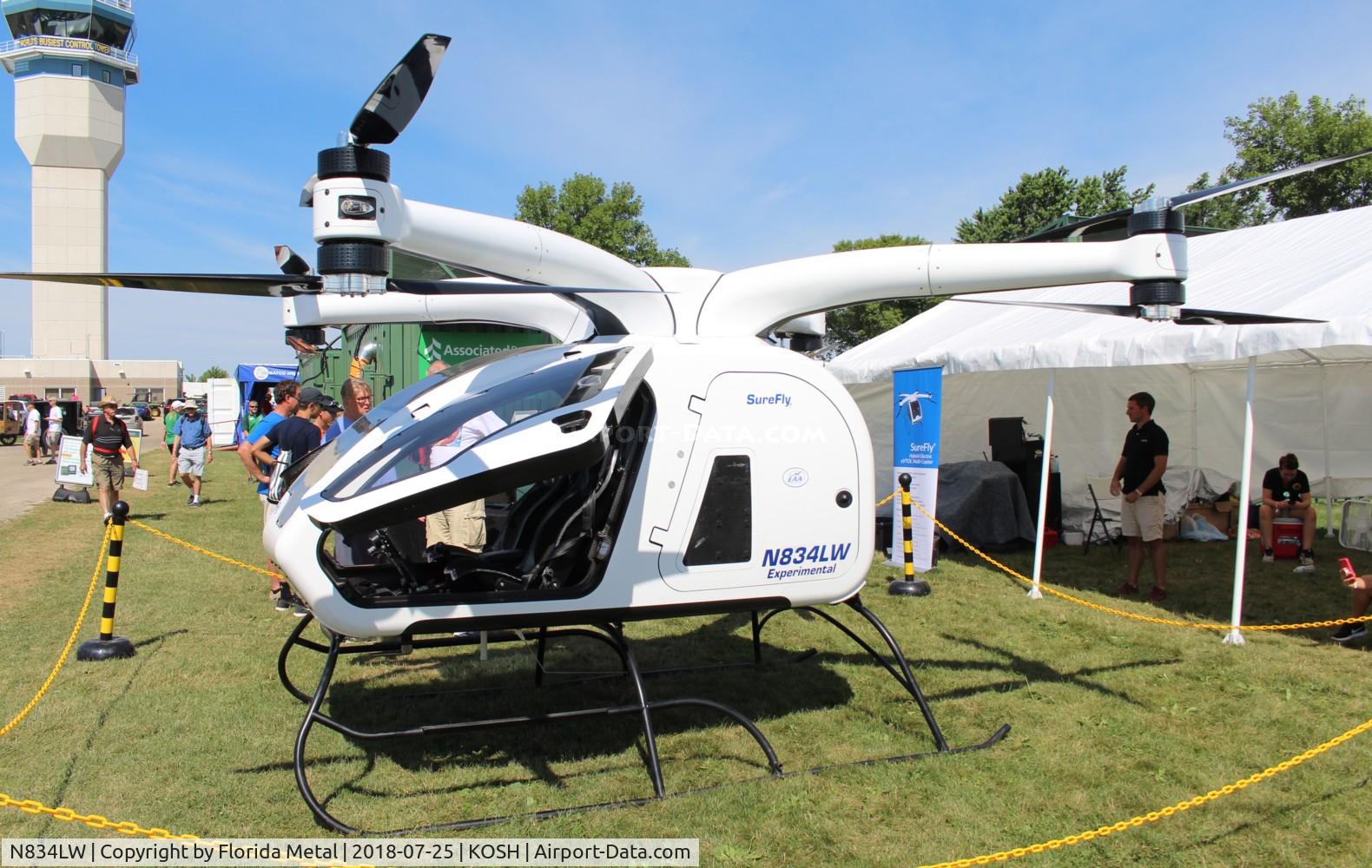 N834LW, 2017 WORKHORSE GROUP INC SUREFLY MANNED ROTOR C/N 00001, Surefly