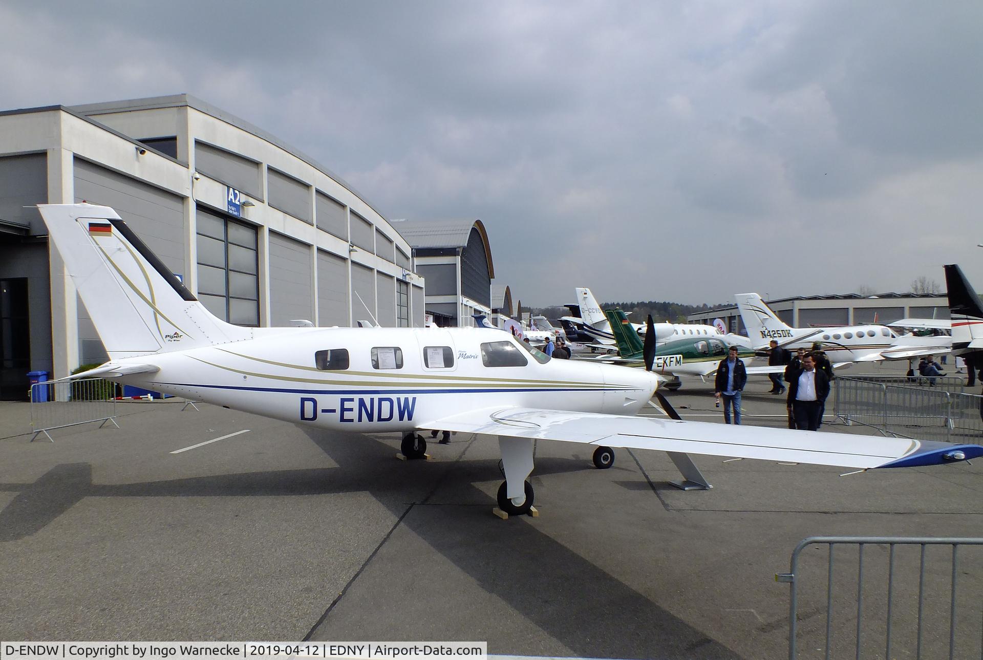 D-ENDW, Piper PA-46R-350T Malibu Matrix C/N 4692125, Piper PA-46R-350T Malibu Matrix at the AERO 2019, Friedrichshafen
