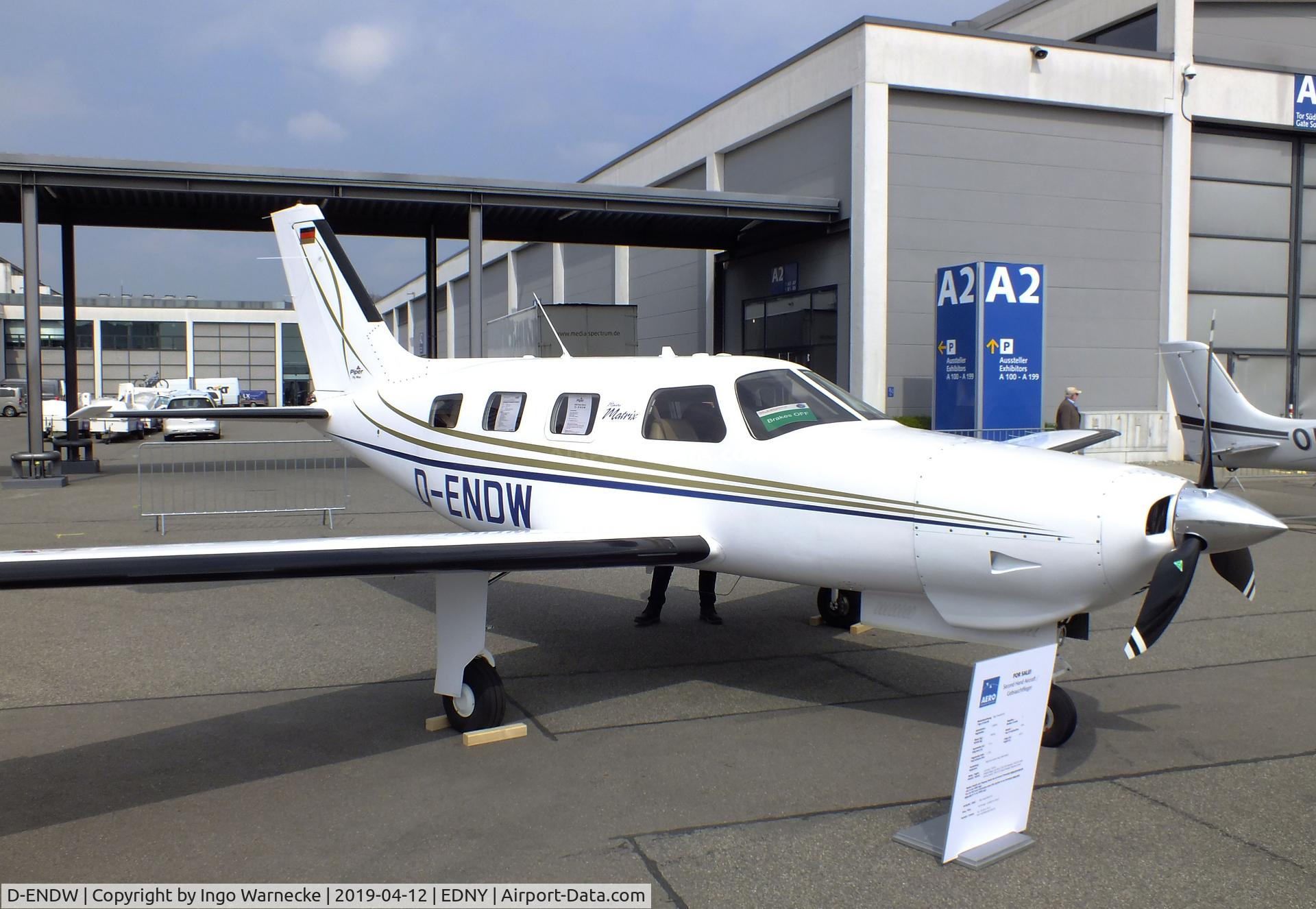 D-ENDW, Piper PA-46R-350T Malibu Matrix C/N 4692125, Piper PA-46R-350T Malibu Matrix at the AERO 2019, Friedrichshafen