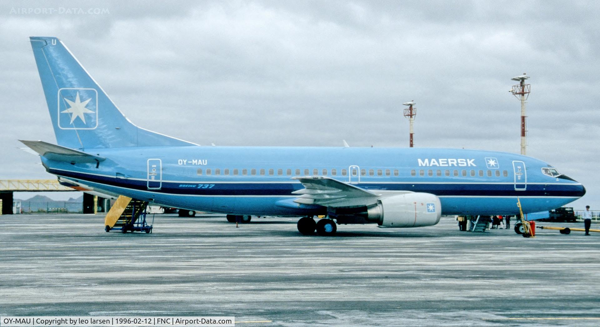 OY-MAU, 1995 Boeing 737-3L9 C/N 27925, Funchal 12.2.1996