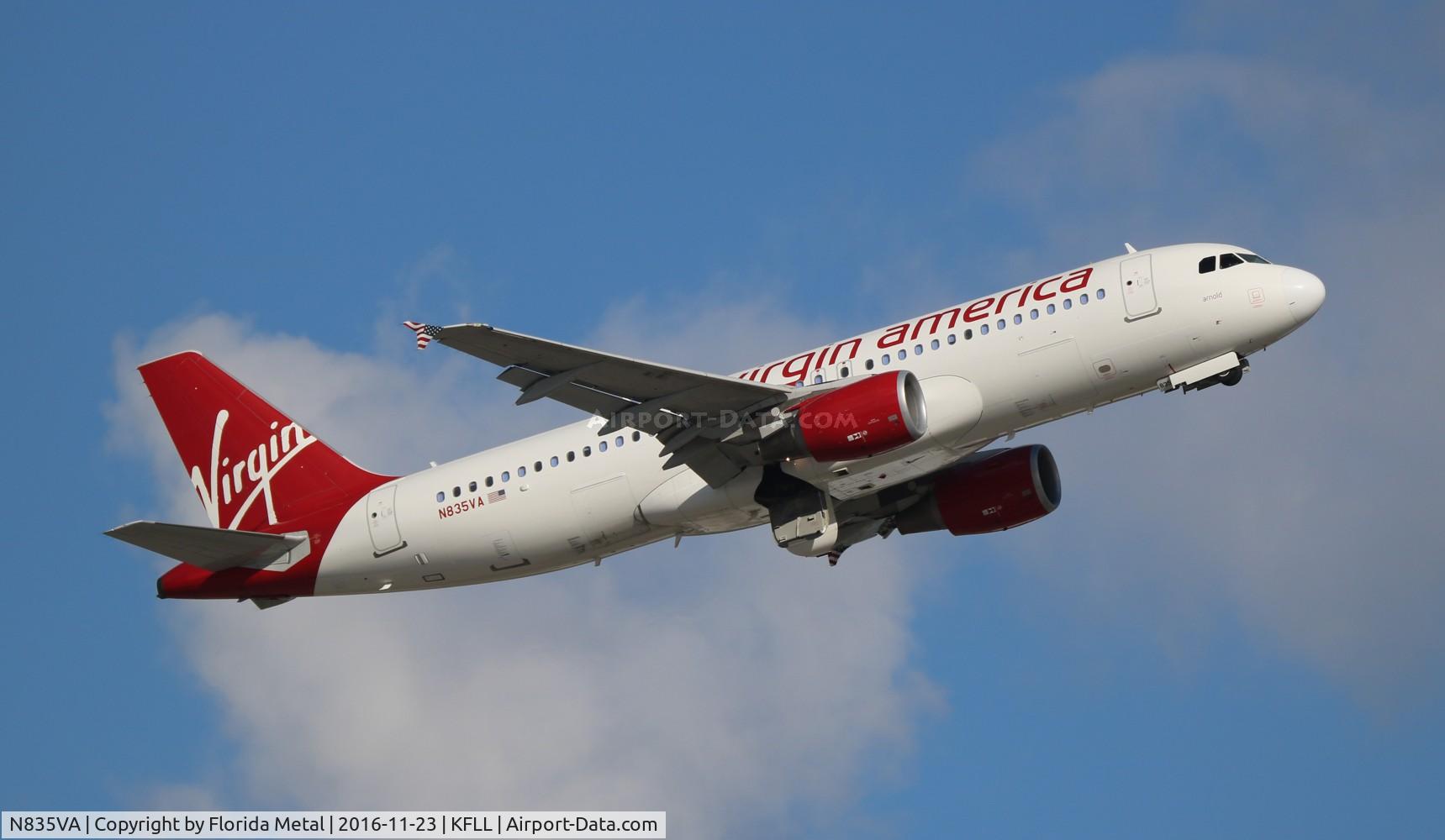 N835VA, 2010 Airbus A320-214 C/N 4448, Virgin America