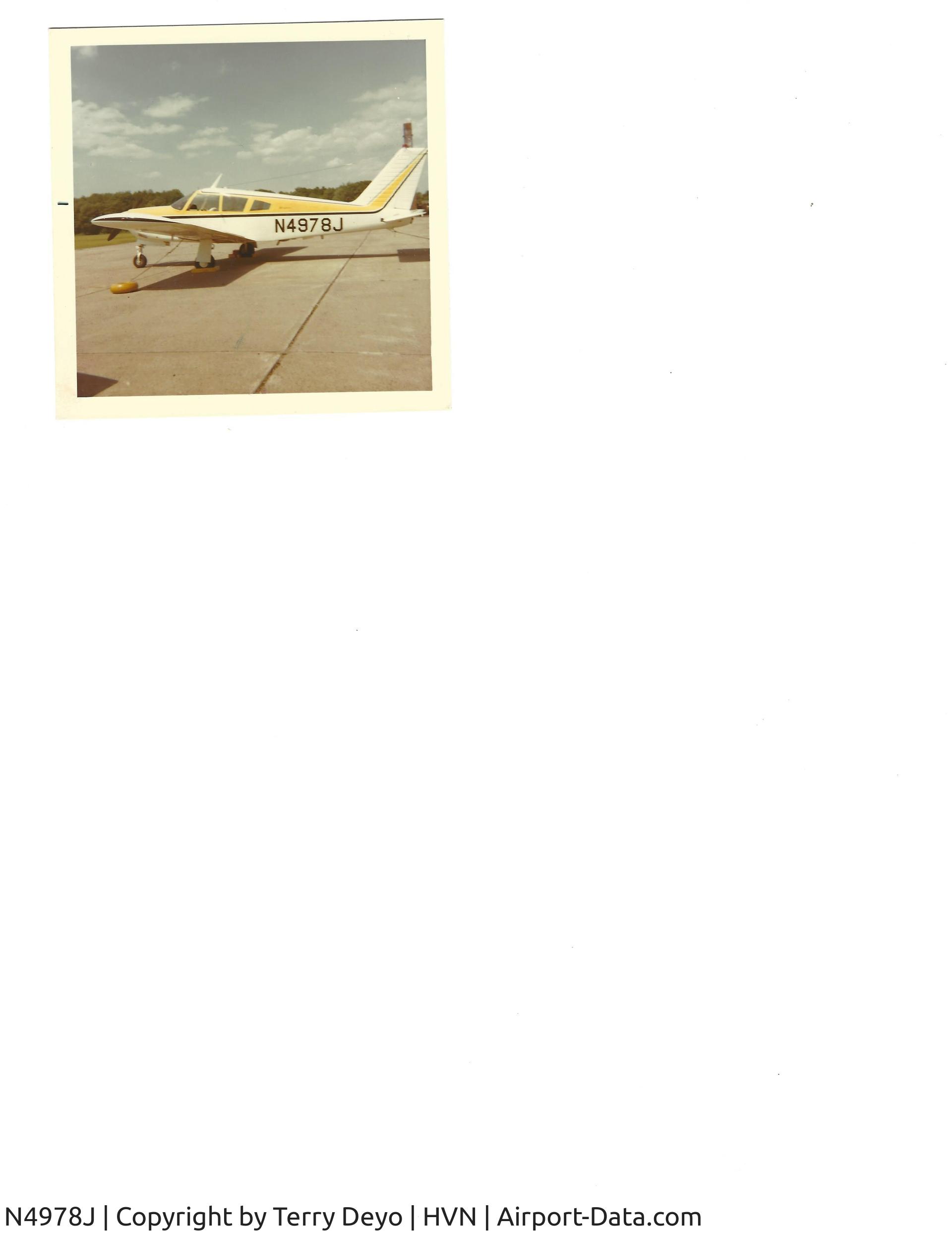 N4978J, 1968 Piper PA-28R-180 Cherokee Arrow C/N 28R-30731, My father leased this plane in 1968 and we both flew it. I was 17-18 with about 160+ hours IFR rated also. After serving in the Army and Vietnam returned home and flew it then I think he didn't re-lease. What a great fun aircraft. Terry D.