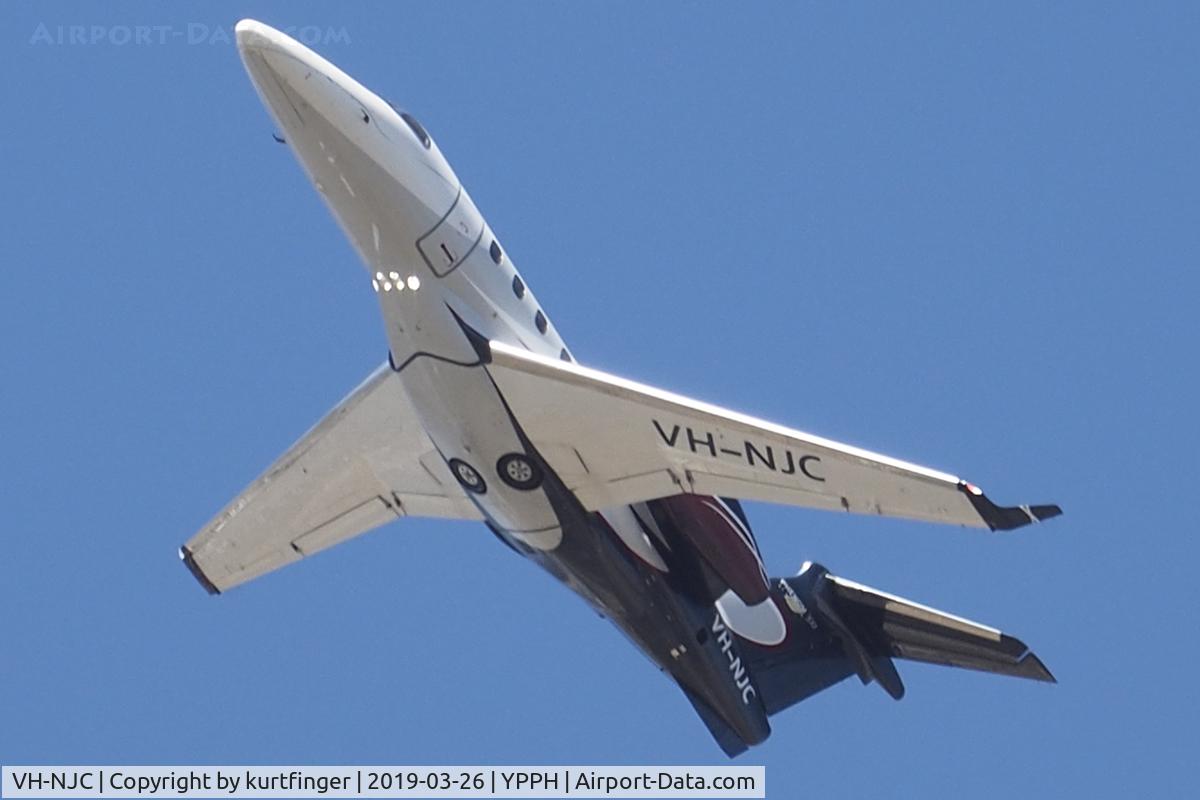 VH-NJC, 2012 Embraer EMB-505 Phenom 300 C/N 50500080, Embraer Phenom 300 VH-NJC. Departed runway 06, YPPH 26/03/19.