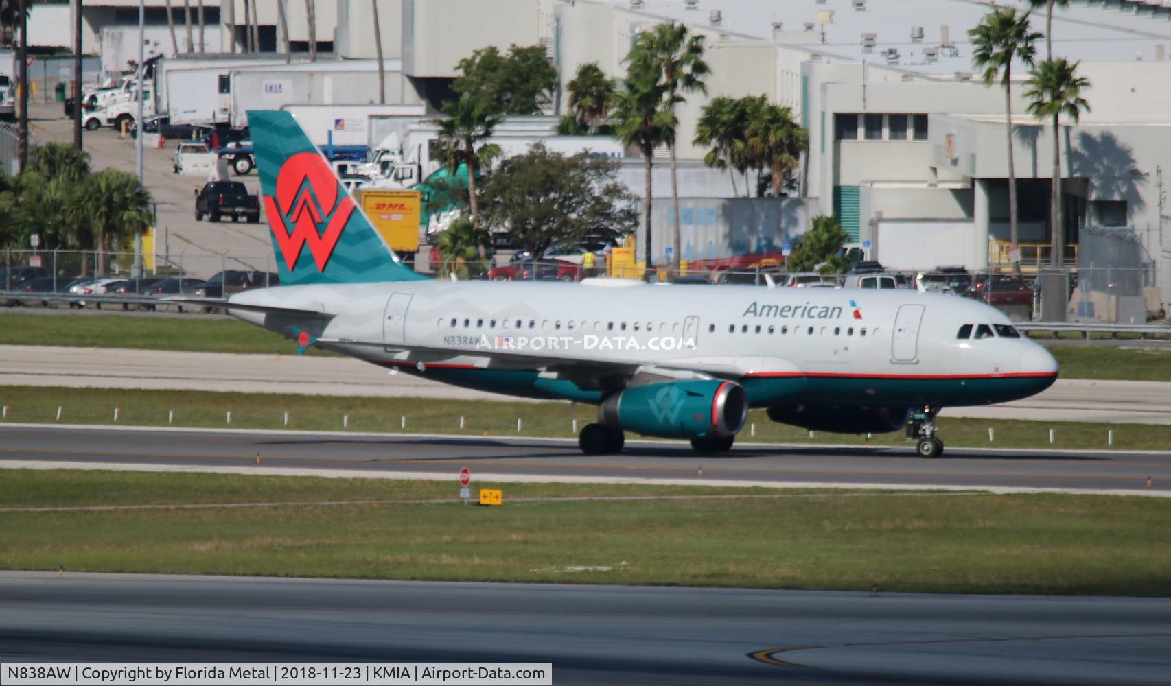 N838AW, 2005 Airbus A319-132 C/N 2615, America West retro
