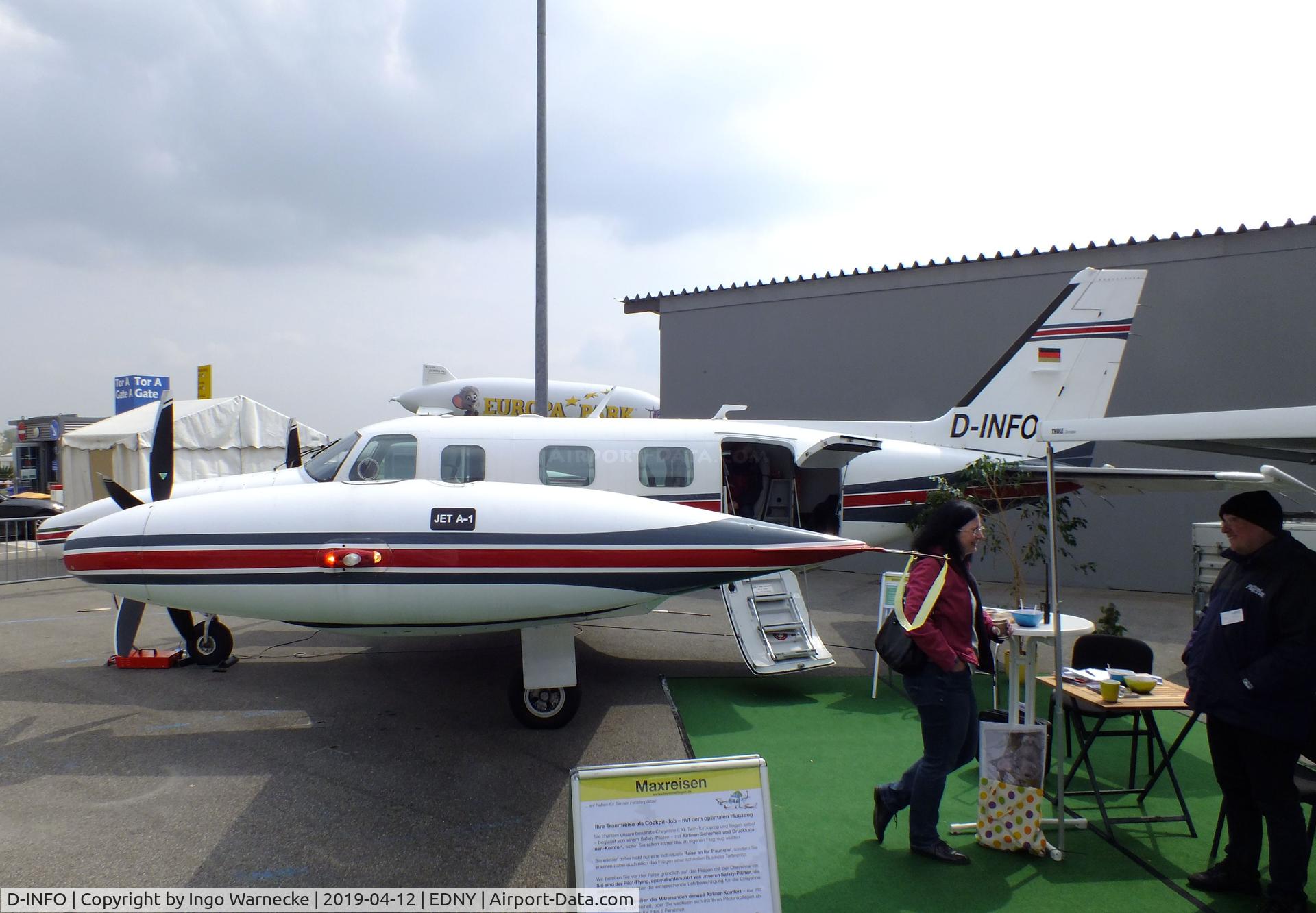 D-INFO, 1981 Piper PA-31T2 Cheyenne IIXL C/N 31T-8166031, Piper PA-31T2 Cheyenne II XL at the AERO 2019, Friedrichshafen