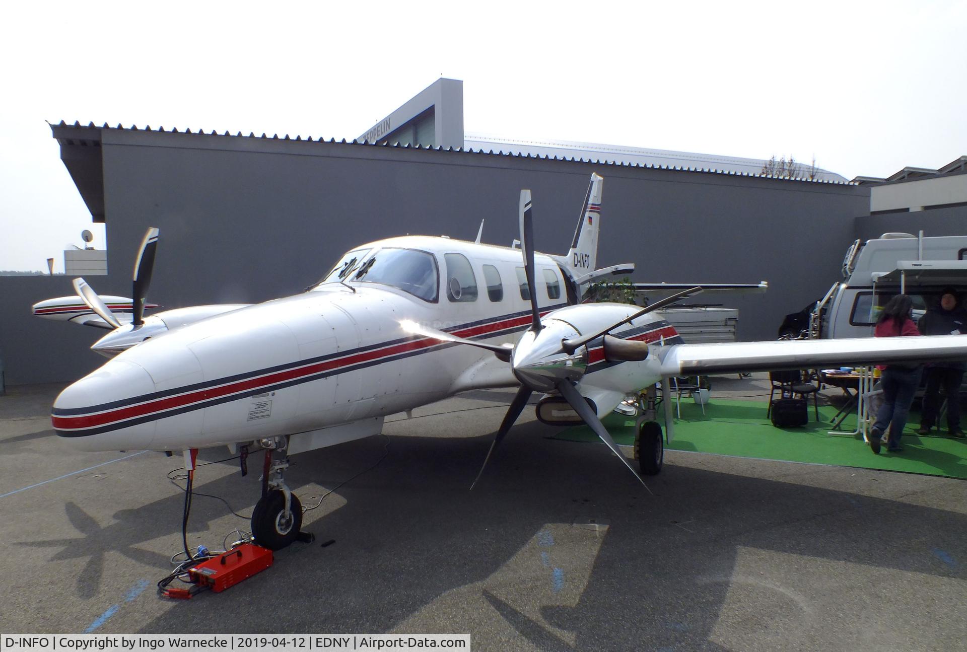 D-INFO, 1981 Piper PA-31T2 Cheyenne IIXL C/N 31T-8166031, Piper PA-31T2 Cheyenne II XL at the AERO 2019, Friedrichshafen
