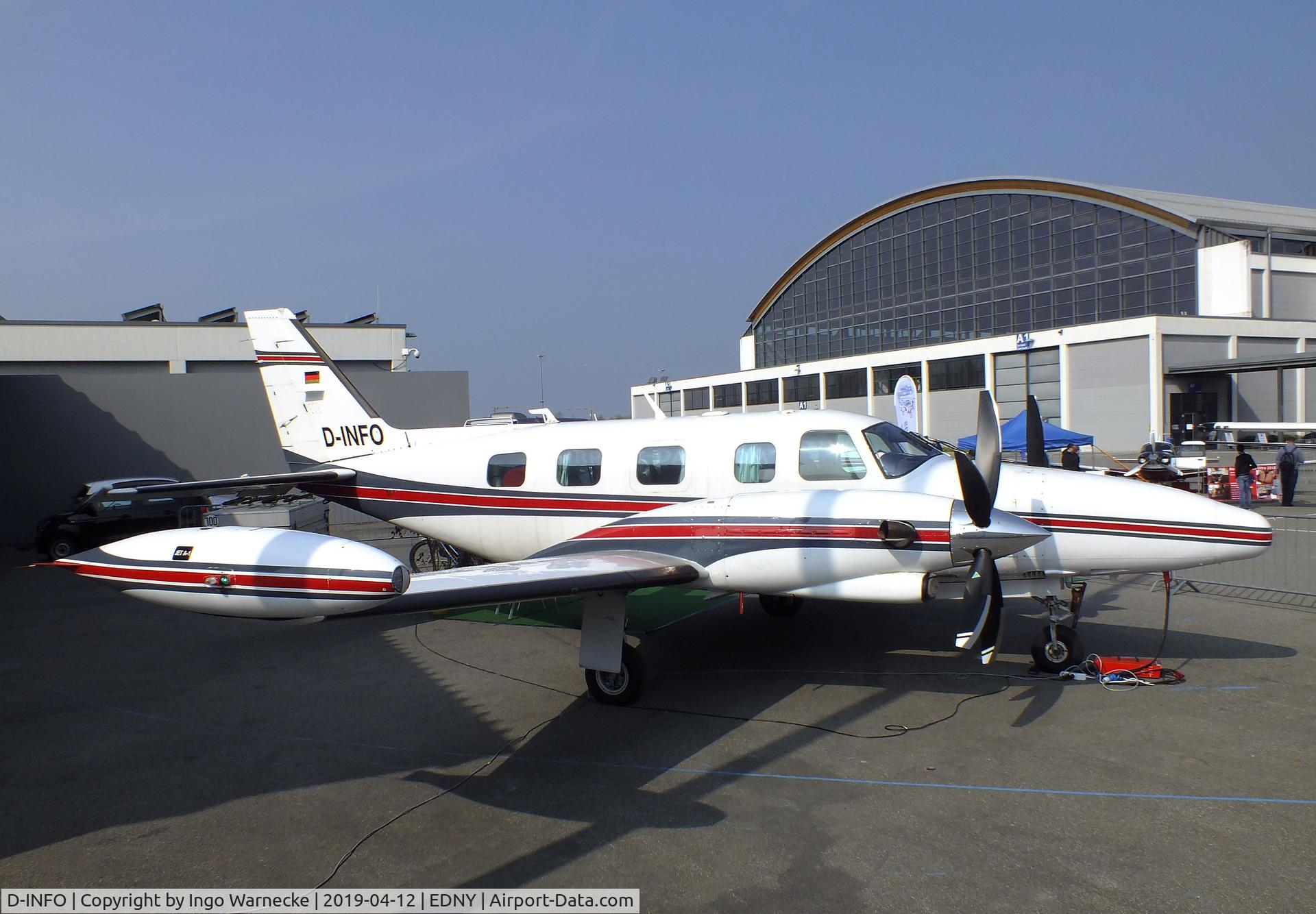 D-INFO, 1981 Piper PA-31T2 Cheyenne IIXL C/N 31T-8166031, Piper PA-31T2 Cheyenne II XL at the AERO 2019, Friedrichshafen