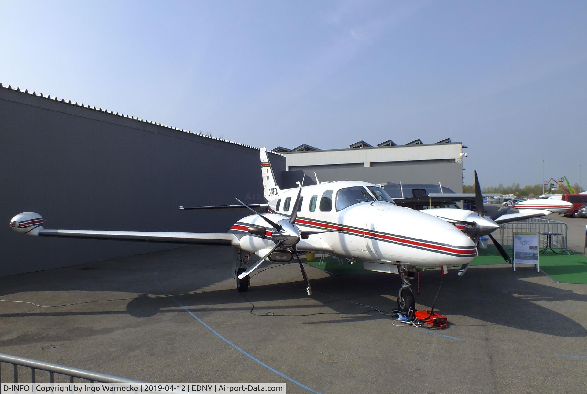 D-INFO, 1981 Piper PA-31T2 Cheyenne IIXL C/N 31T-8166031, Piper PA-31T2 Cheyenne II XL at the AERO 2019, Friedrichshafen