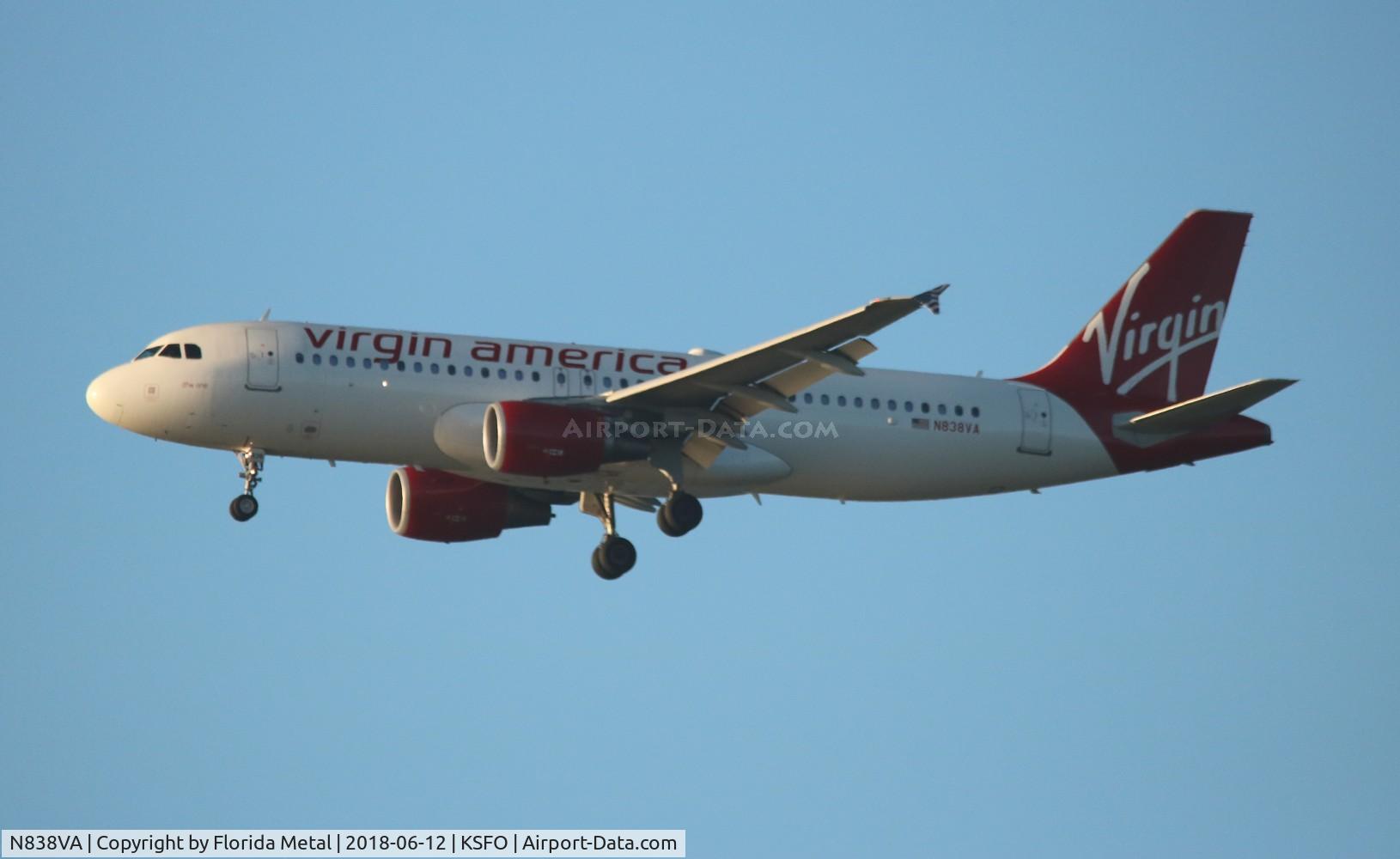 N838VA, 2010 Airbus A320-214 C/N 4559, Virgin America