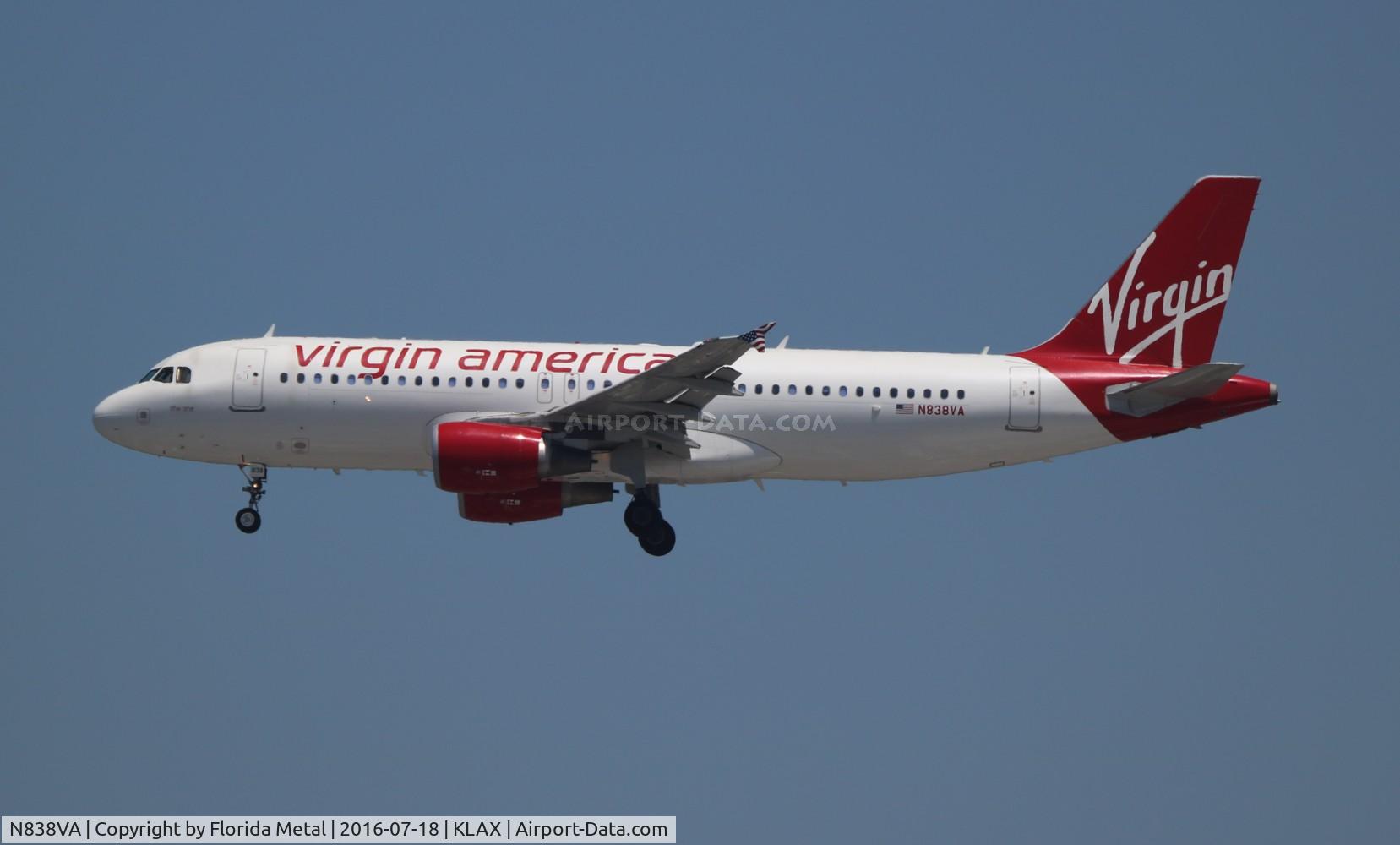N838VA, 2010 Airbus A320-214 C/N 4559, Virgin America