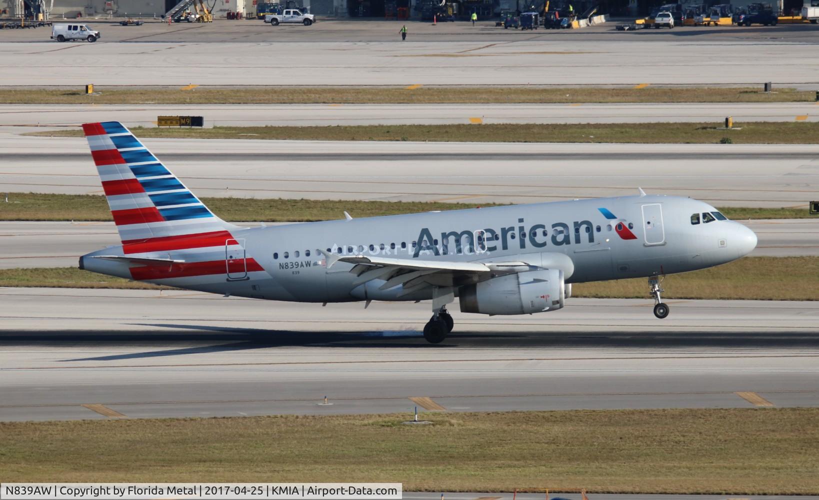 N839AW, 2006 Airbus A319-132 C/N 2669, American