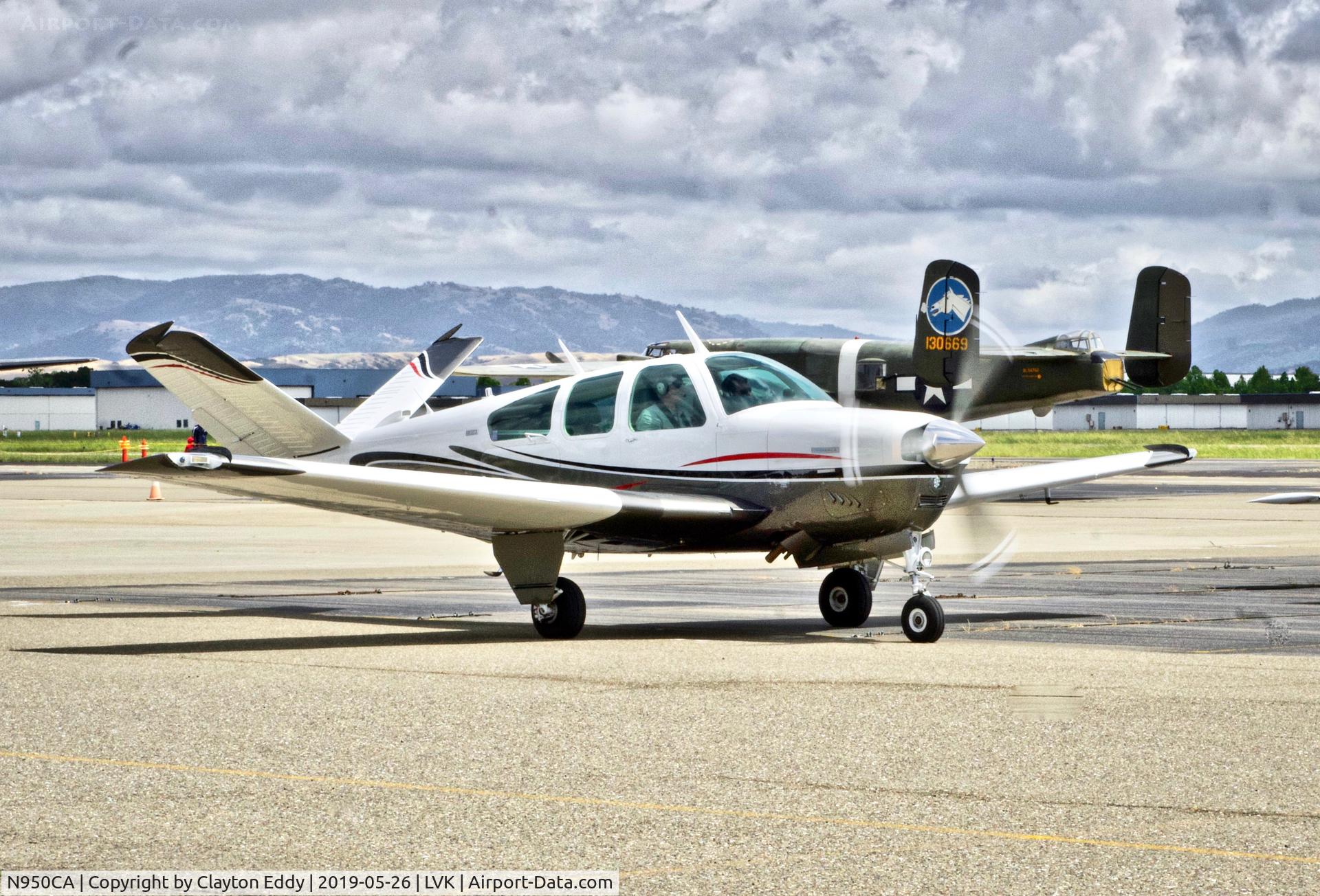 N950CA, 1974 Beech V35B Bonanza C/N D-9667, Livermore Airport California 2019.